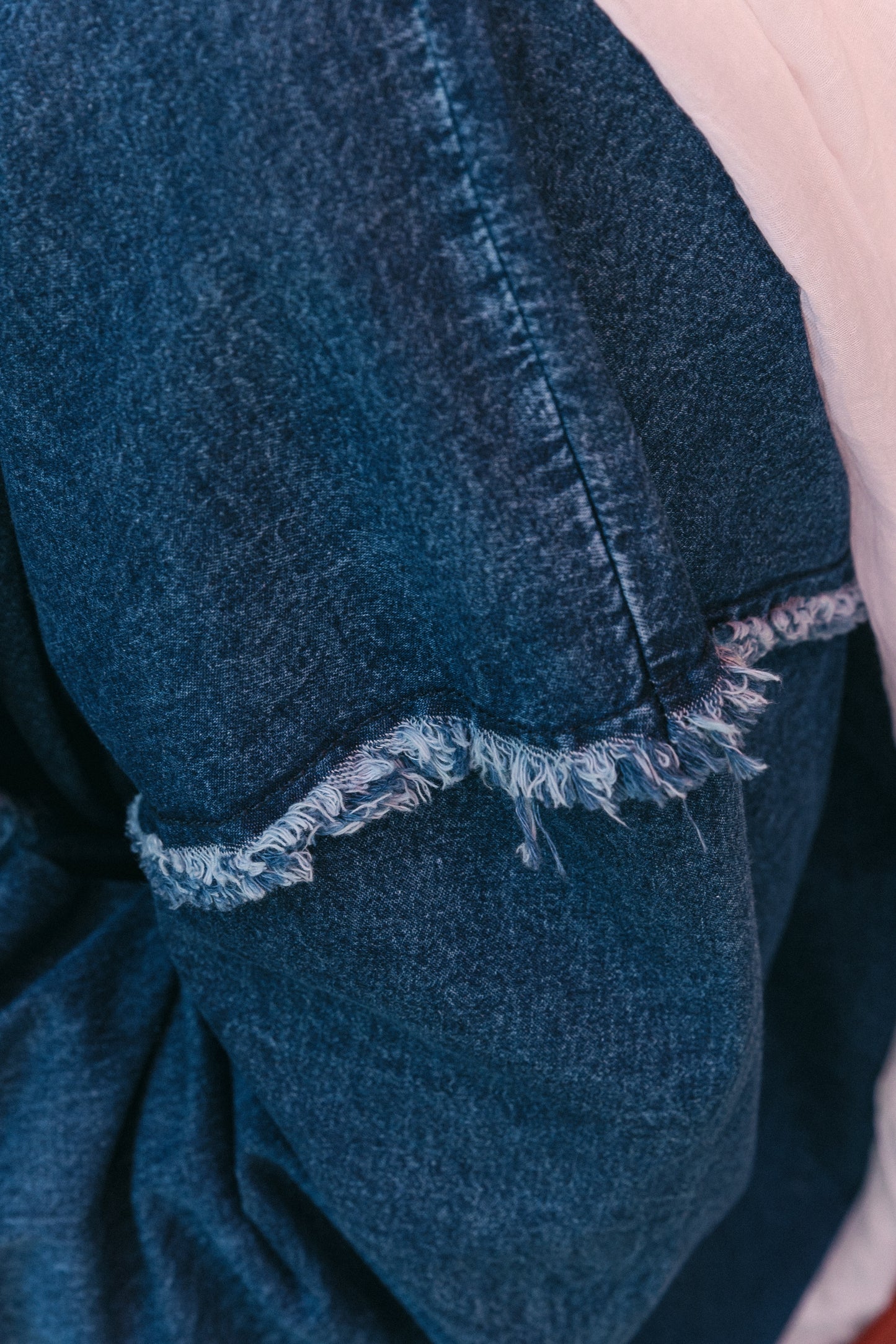 Daring Denim Cardigan - Medium Blue