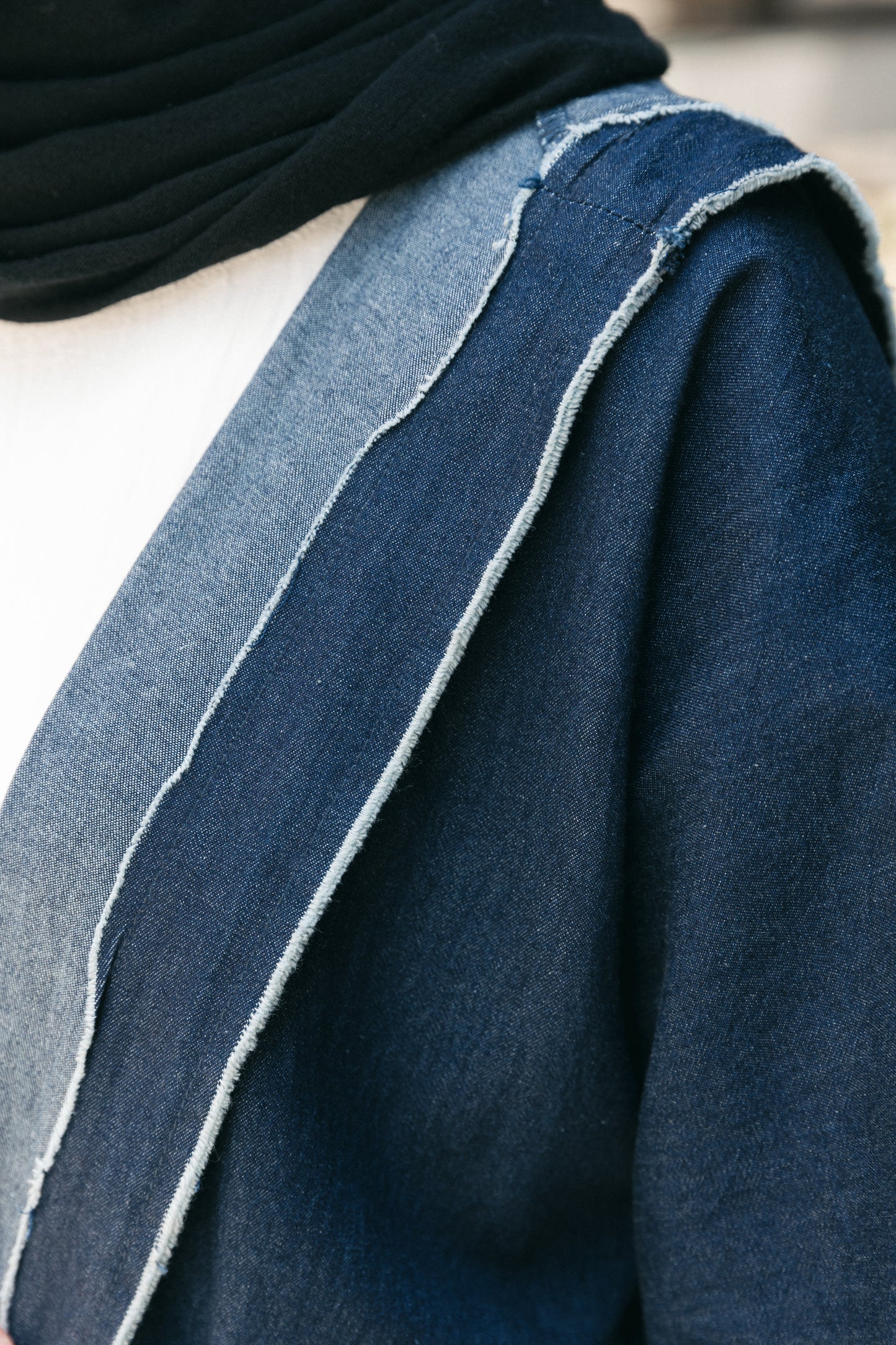 The Unfinished Edit* Denim Cardigan