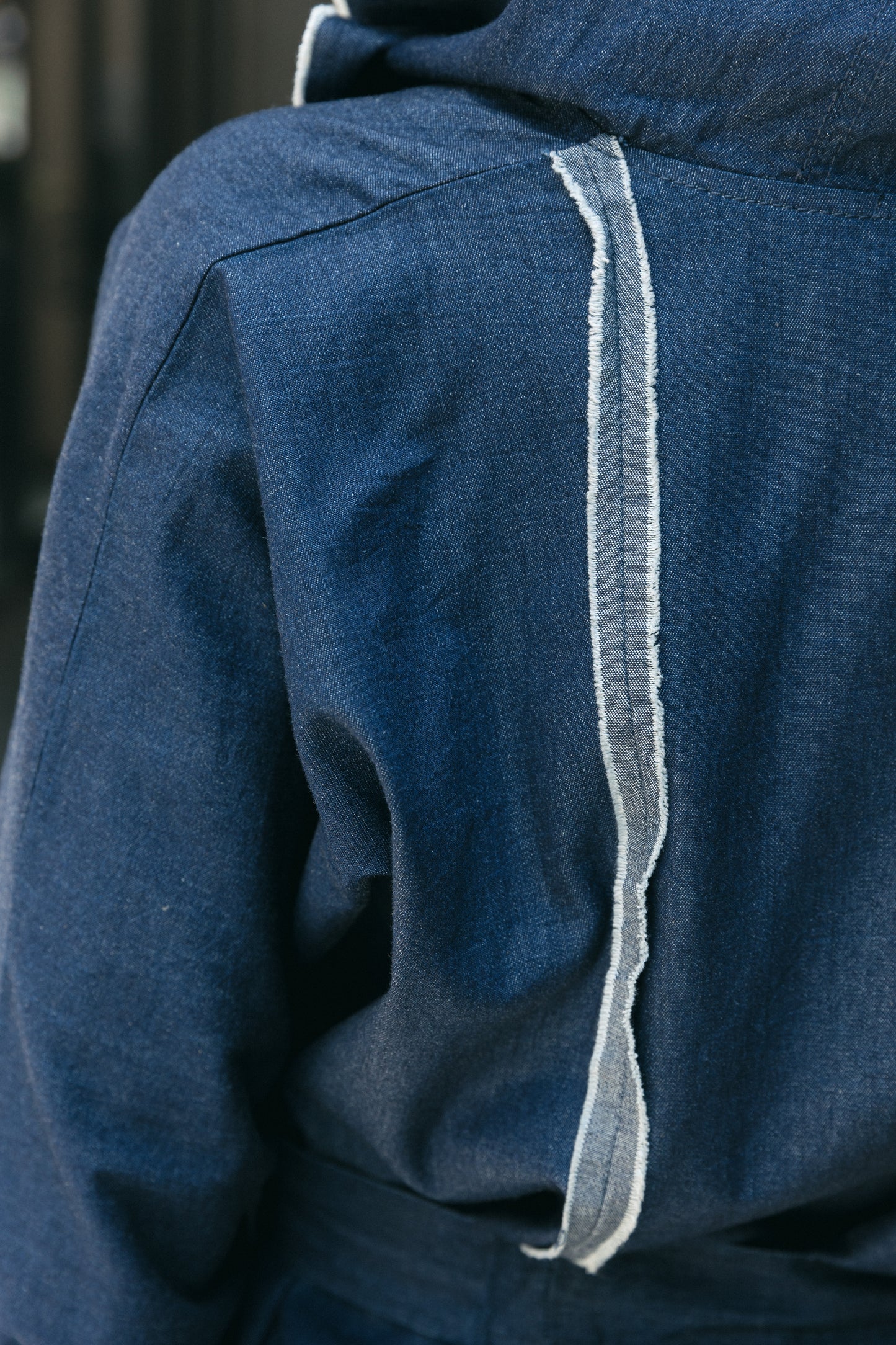 The Unfinished Edit* Denim Cardigan