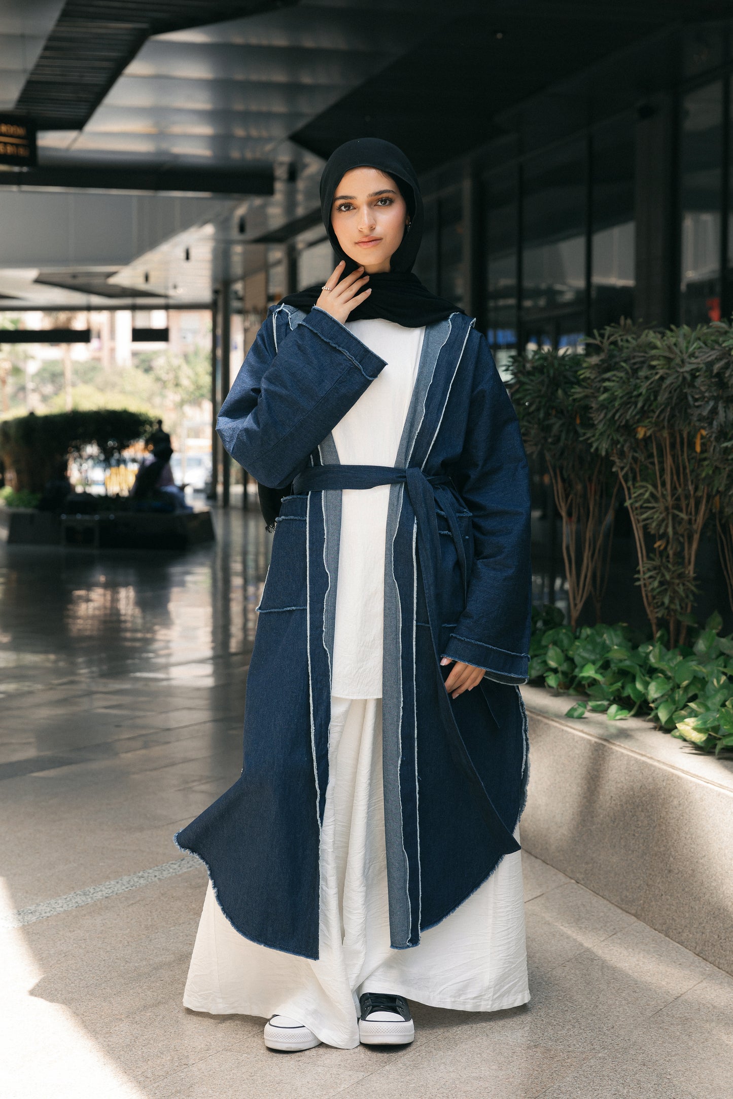 The Unfinished Edit* Denim Cardigan