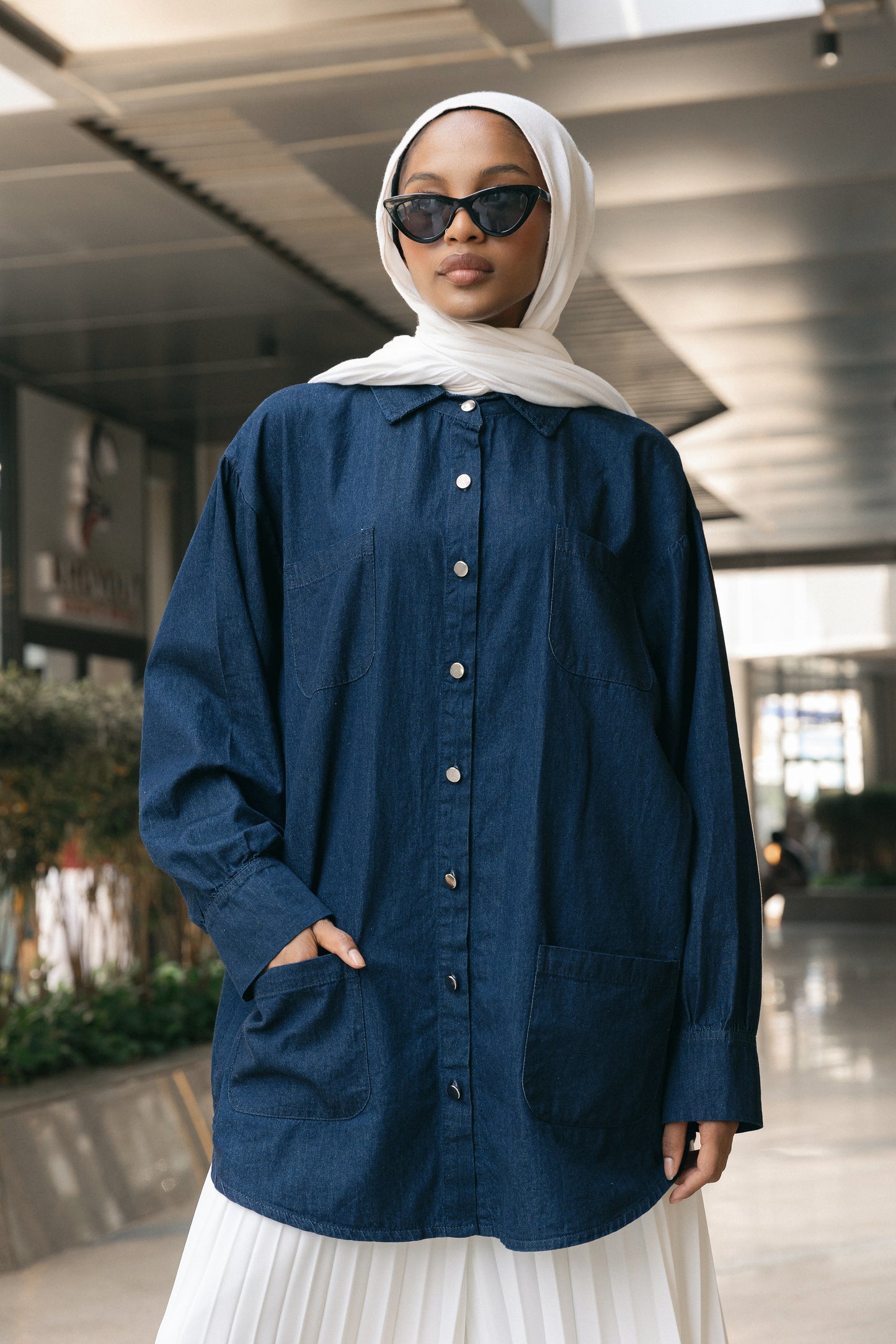 Belted Beauty Denim Shirt