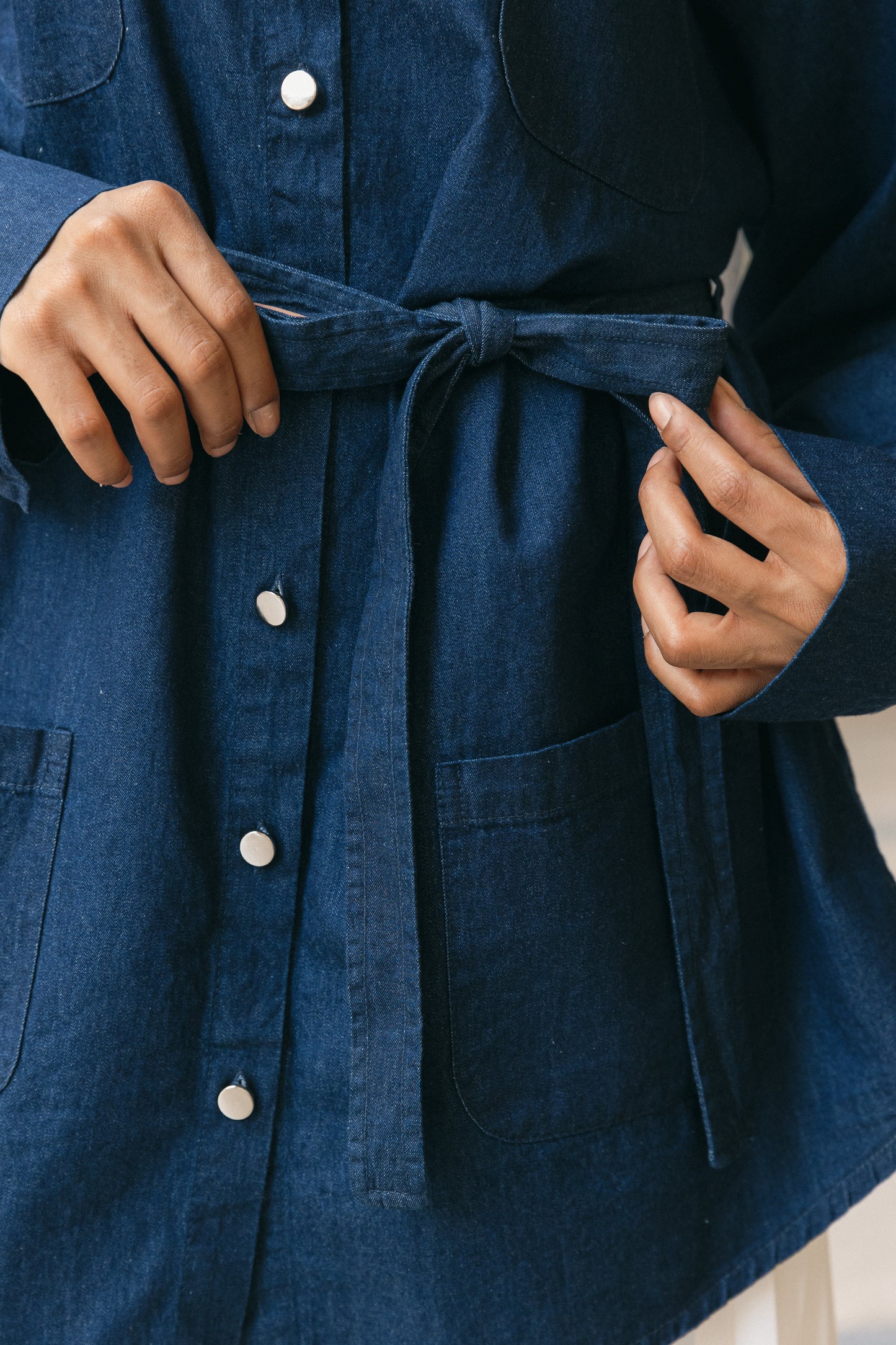 Belted Beauty Denim Shirt