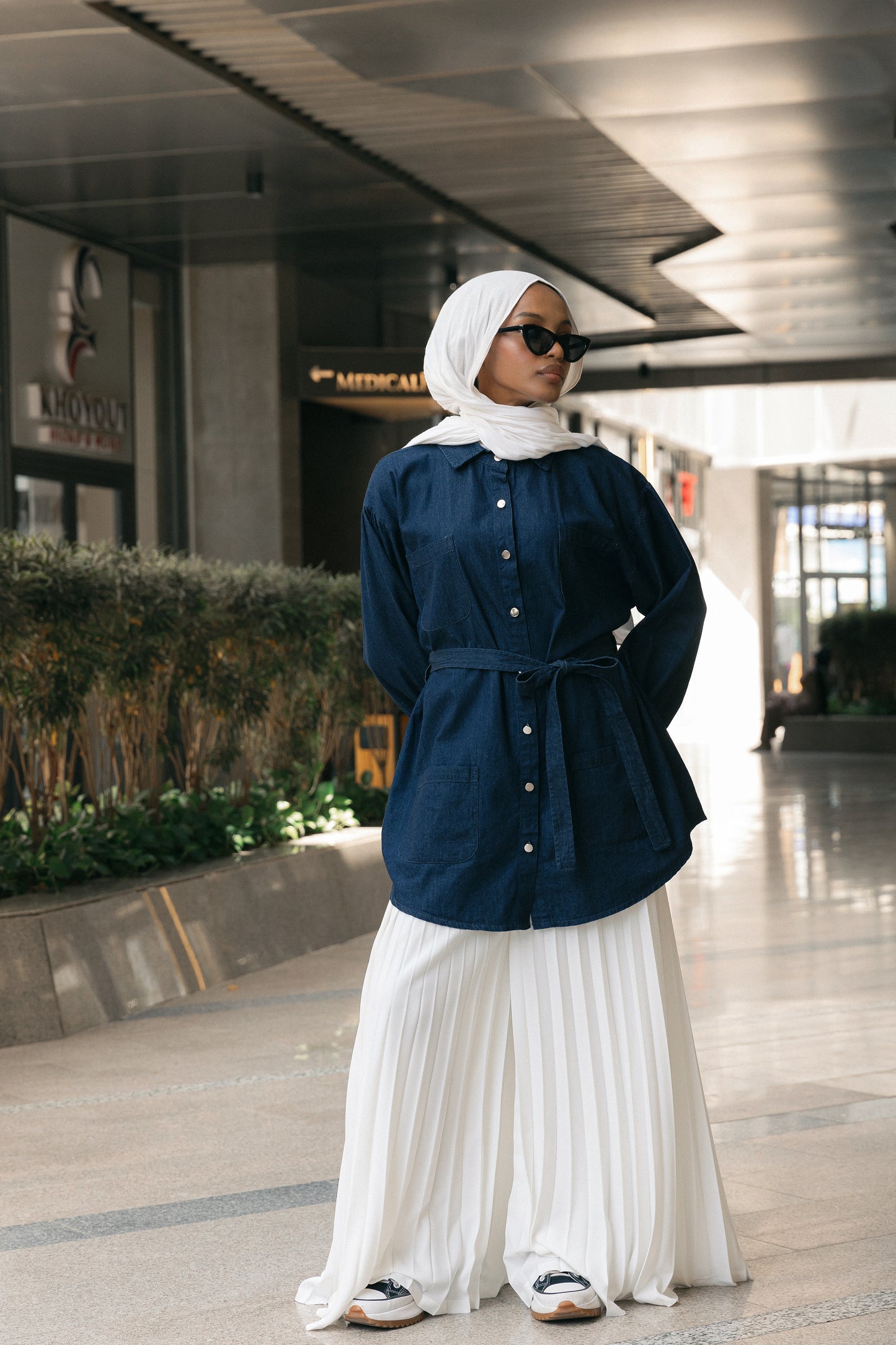 Belted Beauty Denim Shirt