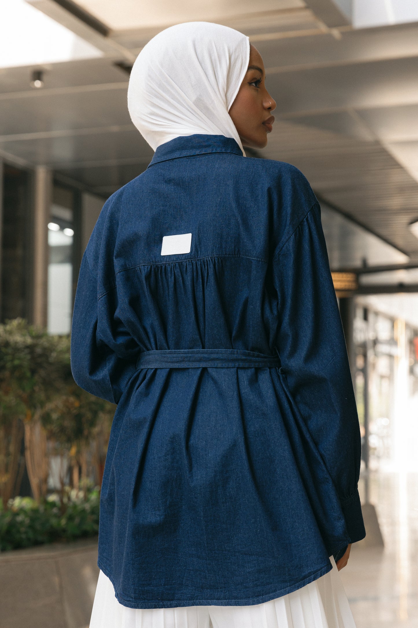 Belted Beauty Denim Shirt