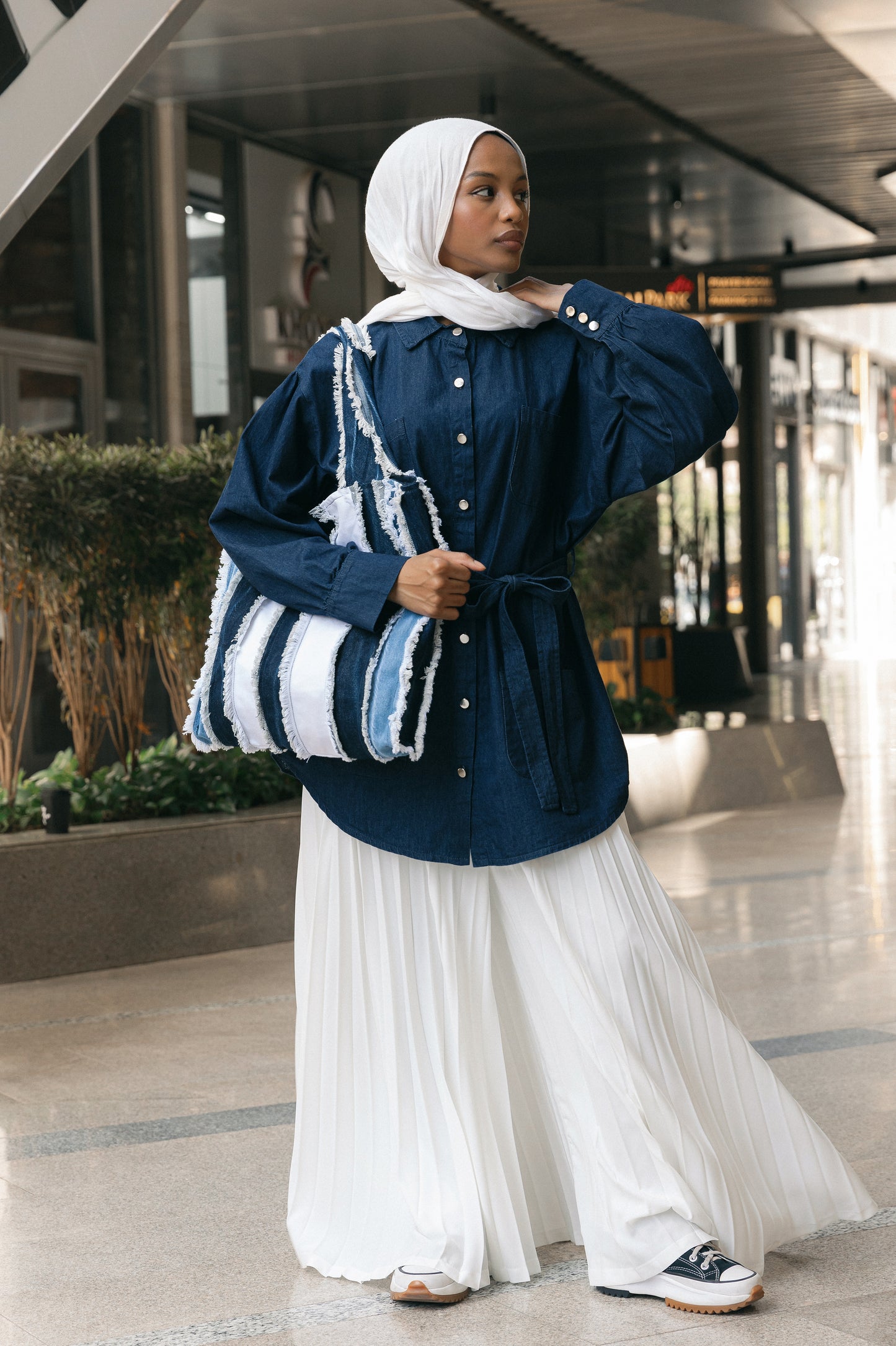 Belted Beauty Denim Shirt