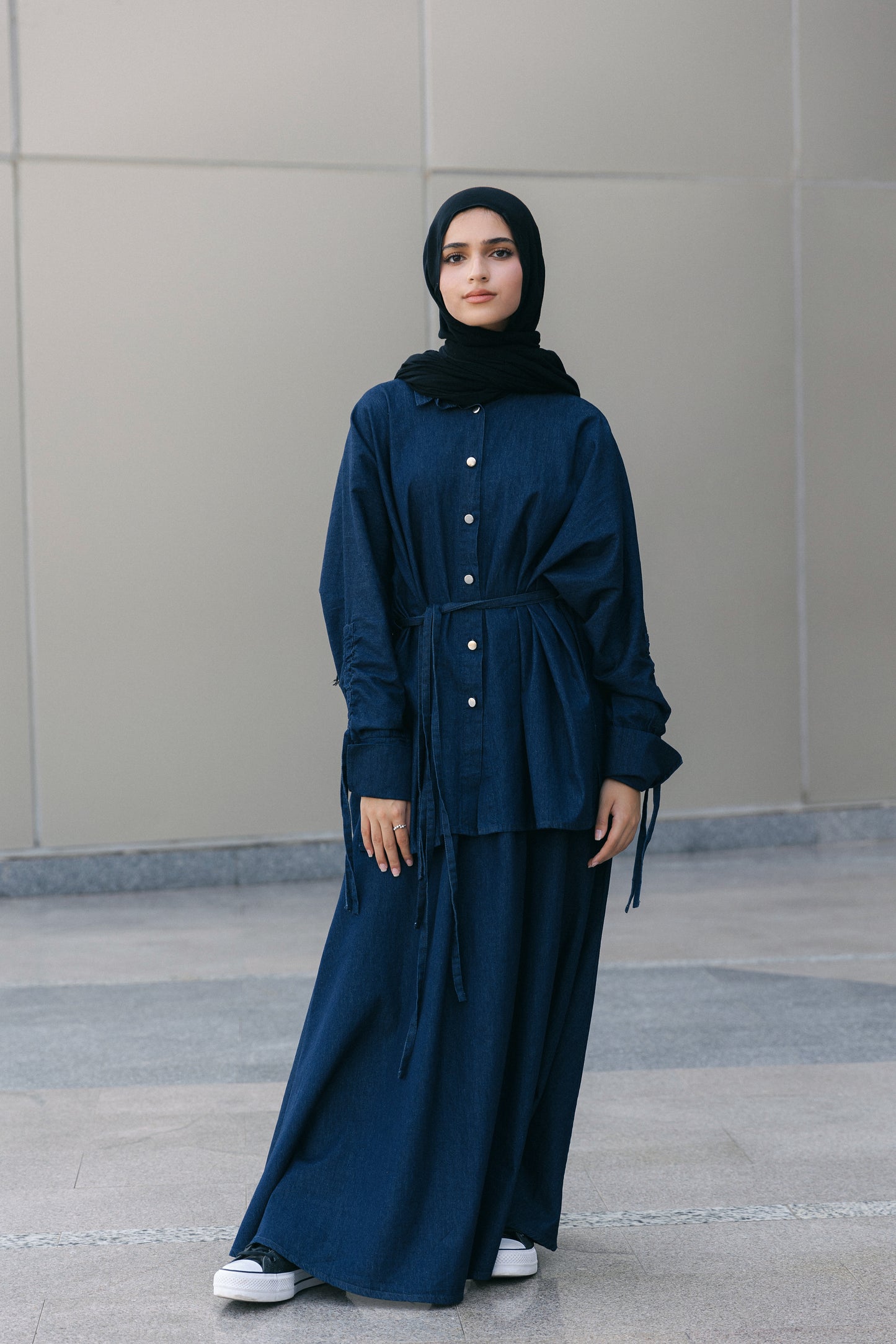 Edgy Elegance Denim Set