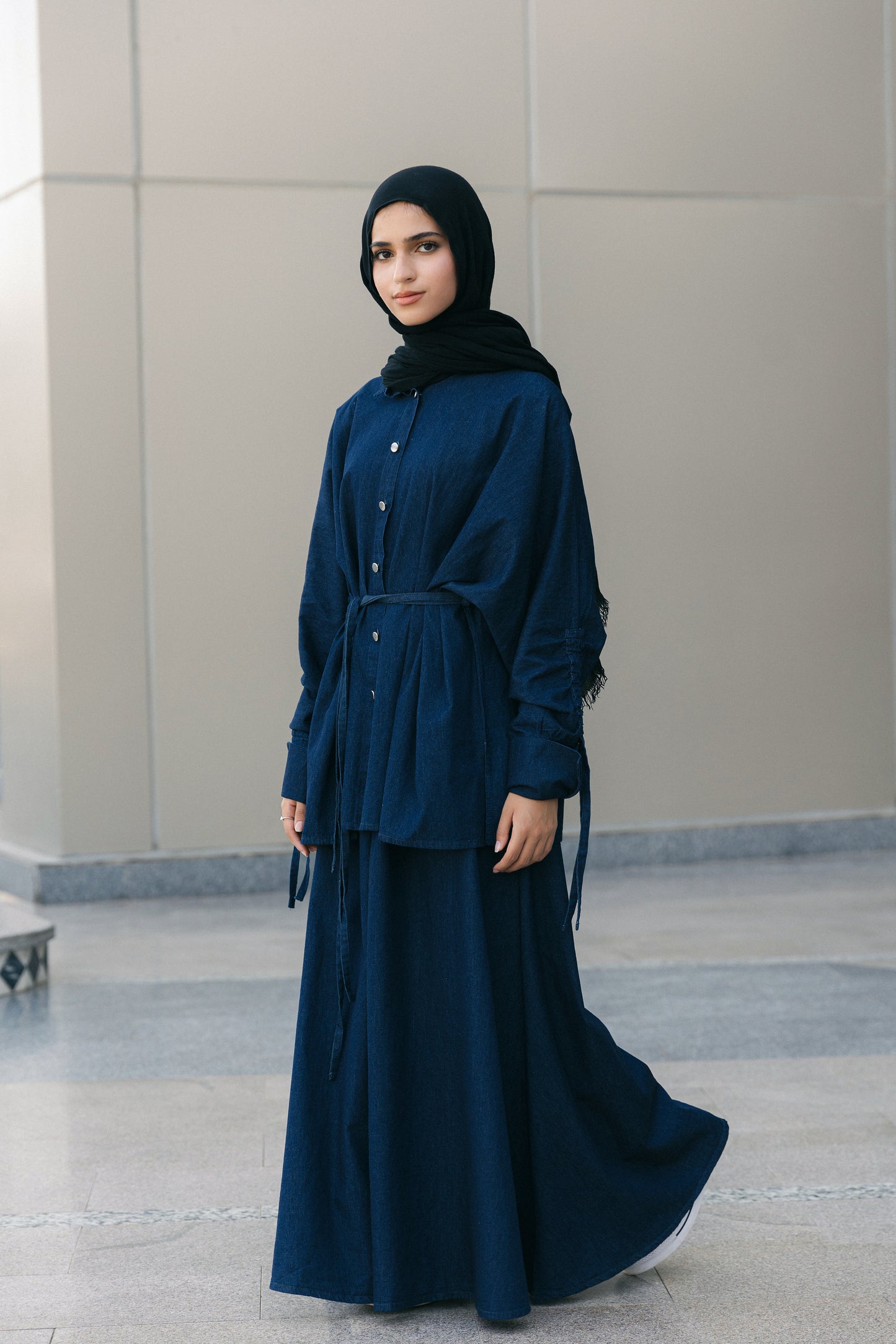 Edgy Elegance Denim Set