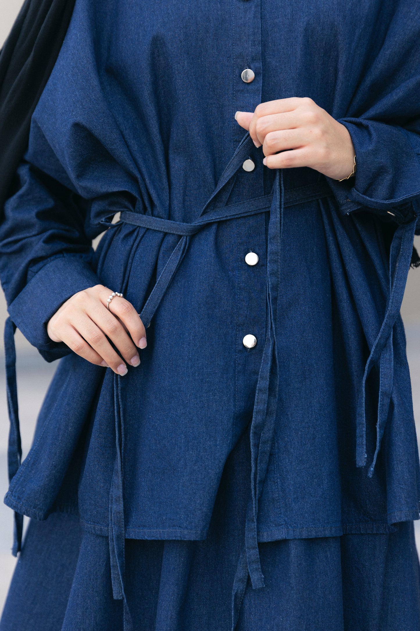 Edgy Elegance Denim Set
