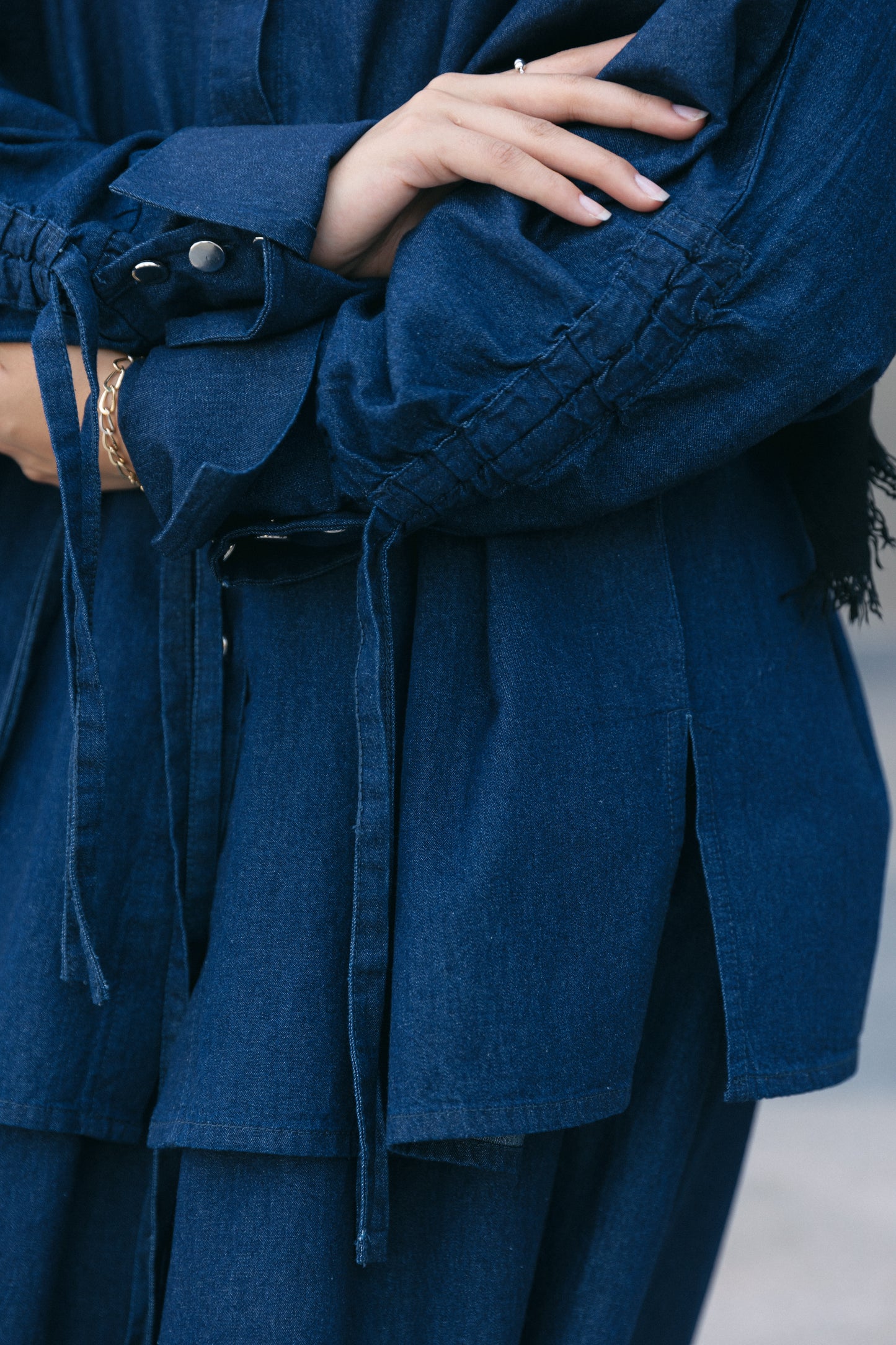 Edgy Elegance Denim Set