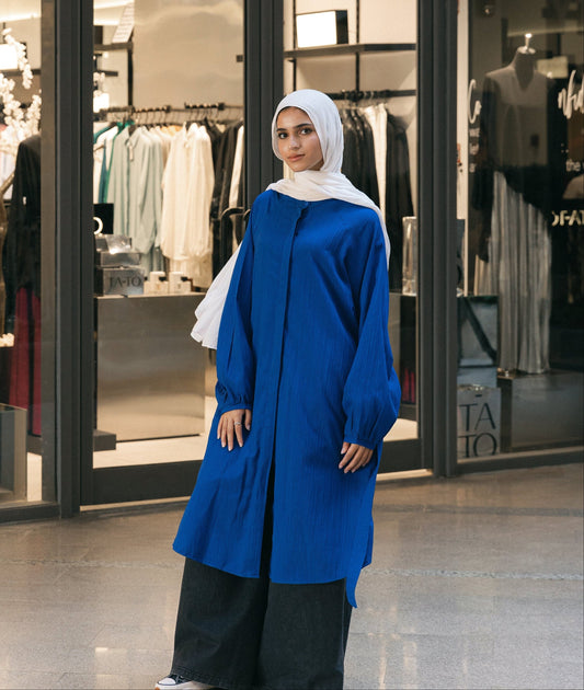 Balloons Sleeves Shirt - Blue