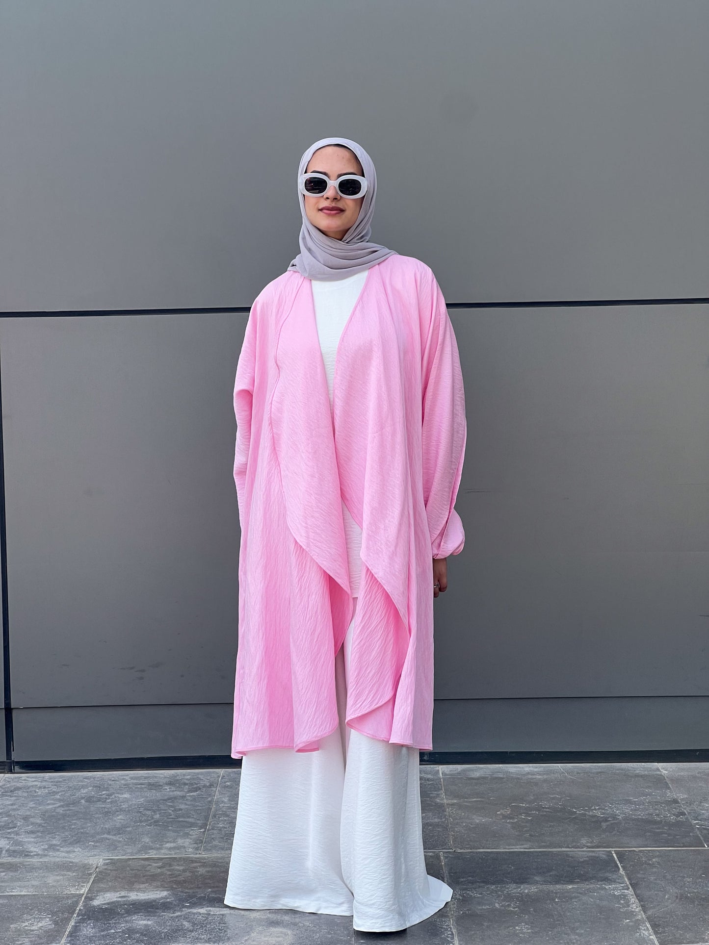Simple serenity Linen Cardigan- Pink