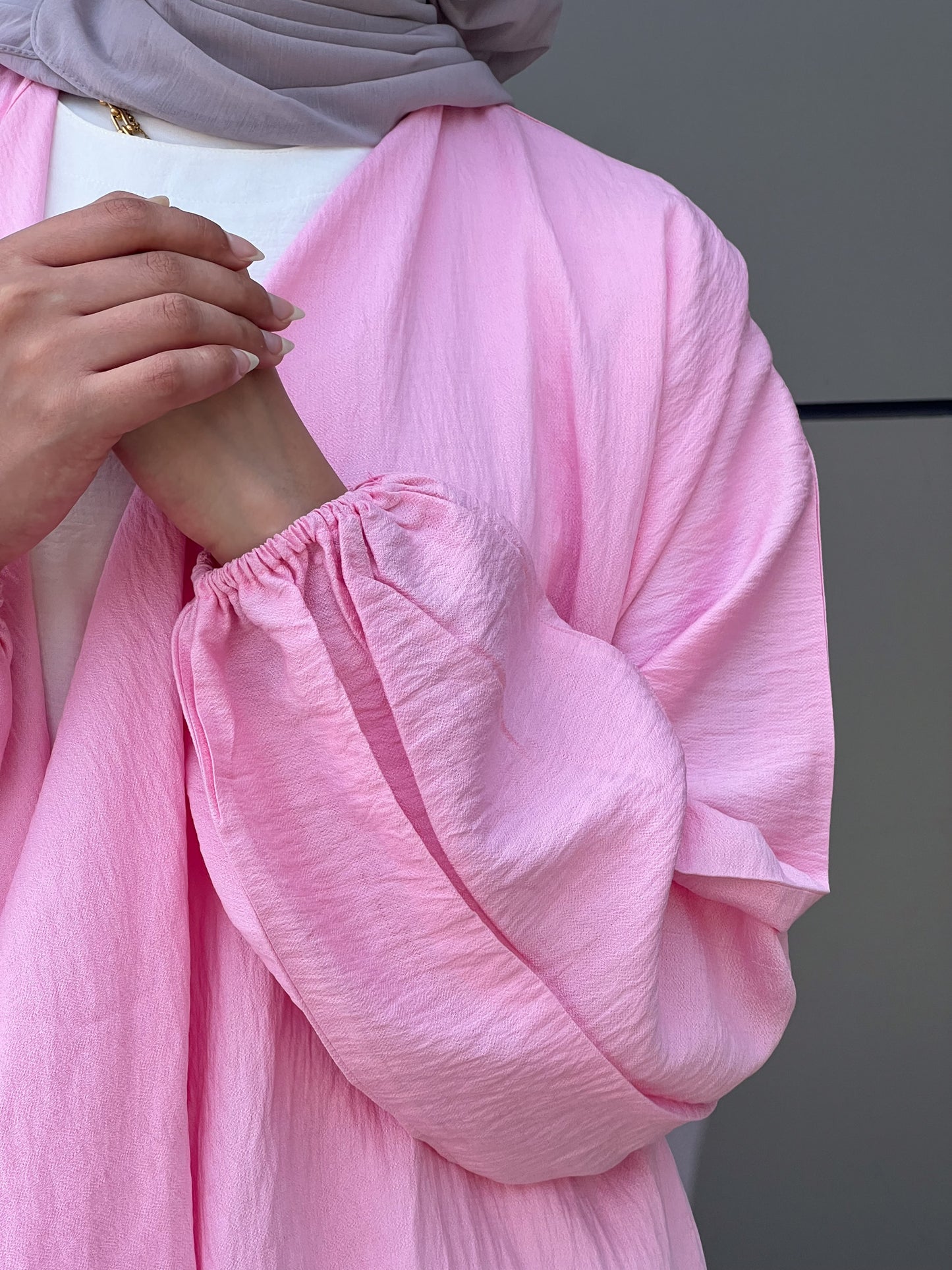 Simple serenity Linen Cardigan- Pink