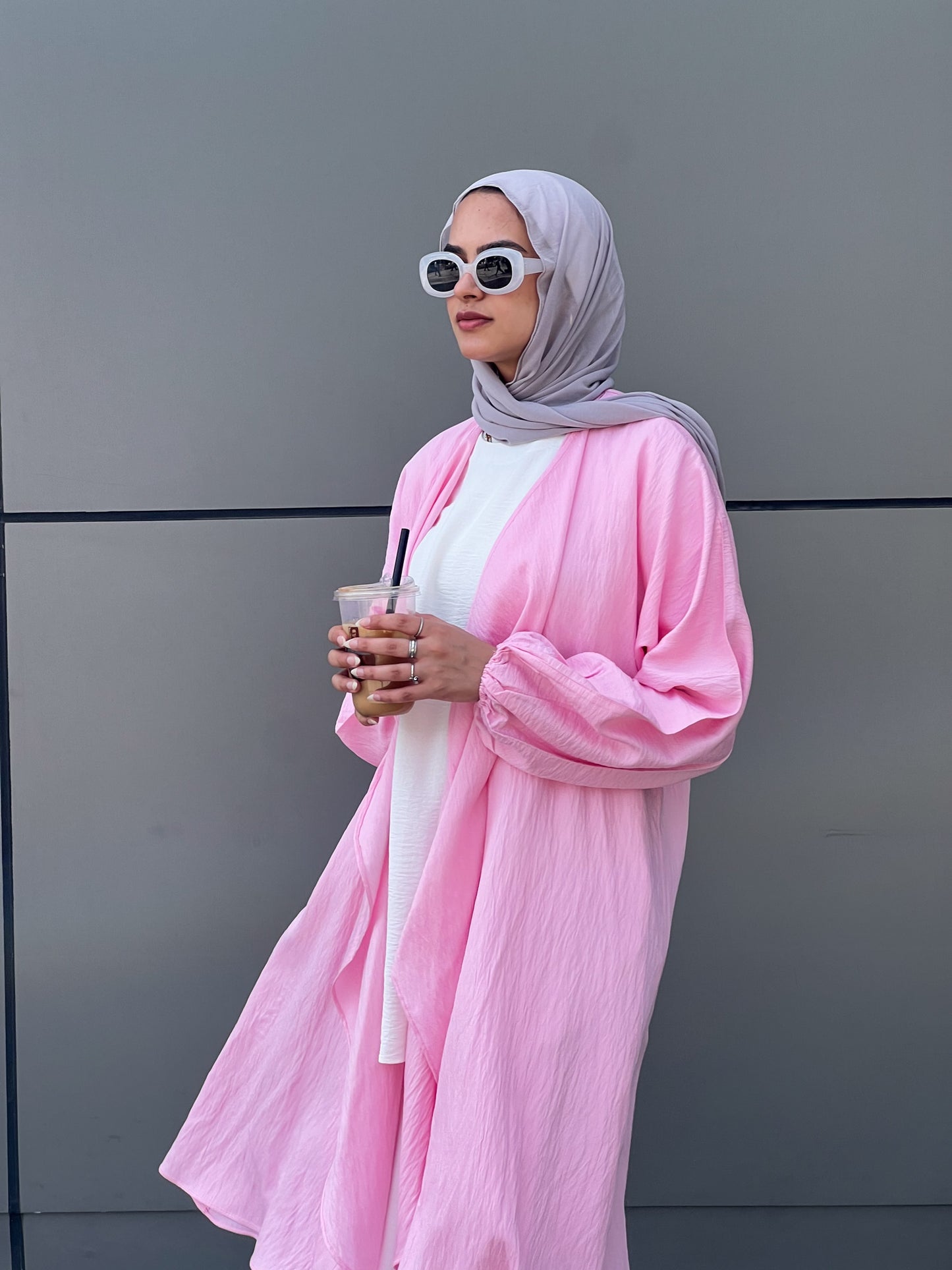 Simple serenity Linen Cardigan- Pink