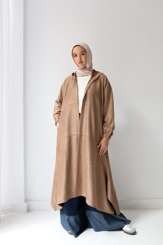 Cozy couture cardigan - café