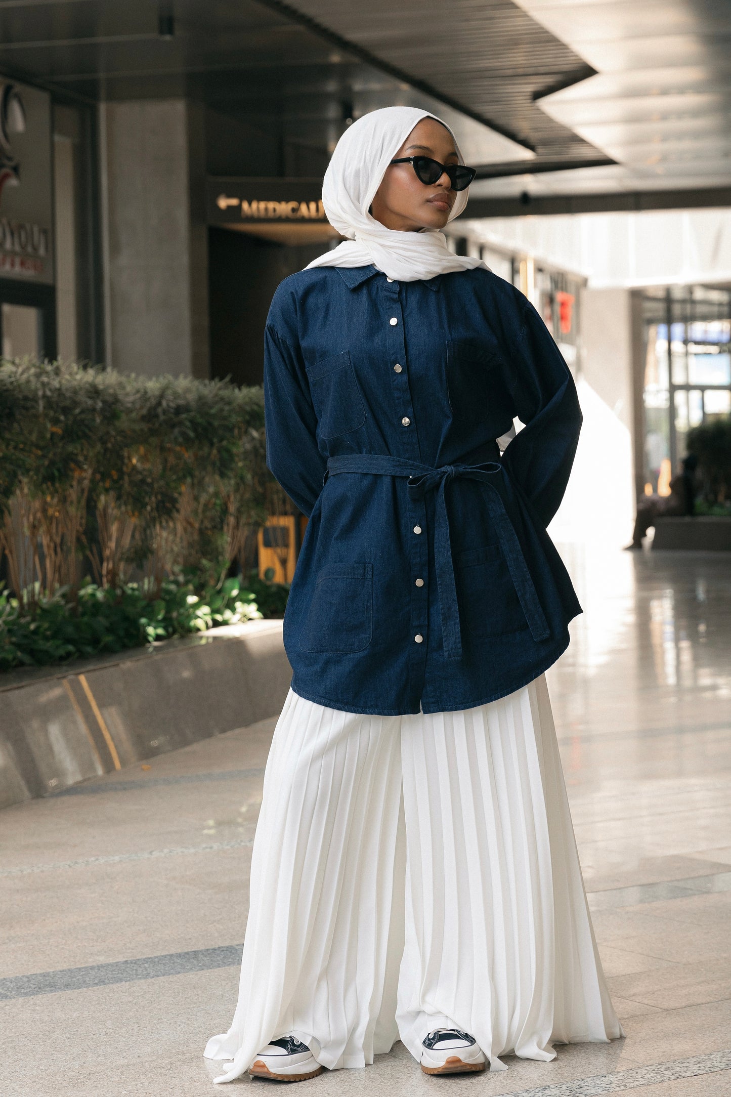 Belted Beauty Denim Shirt