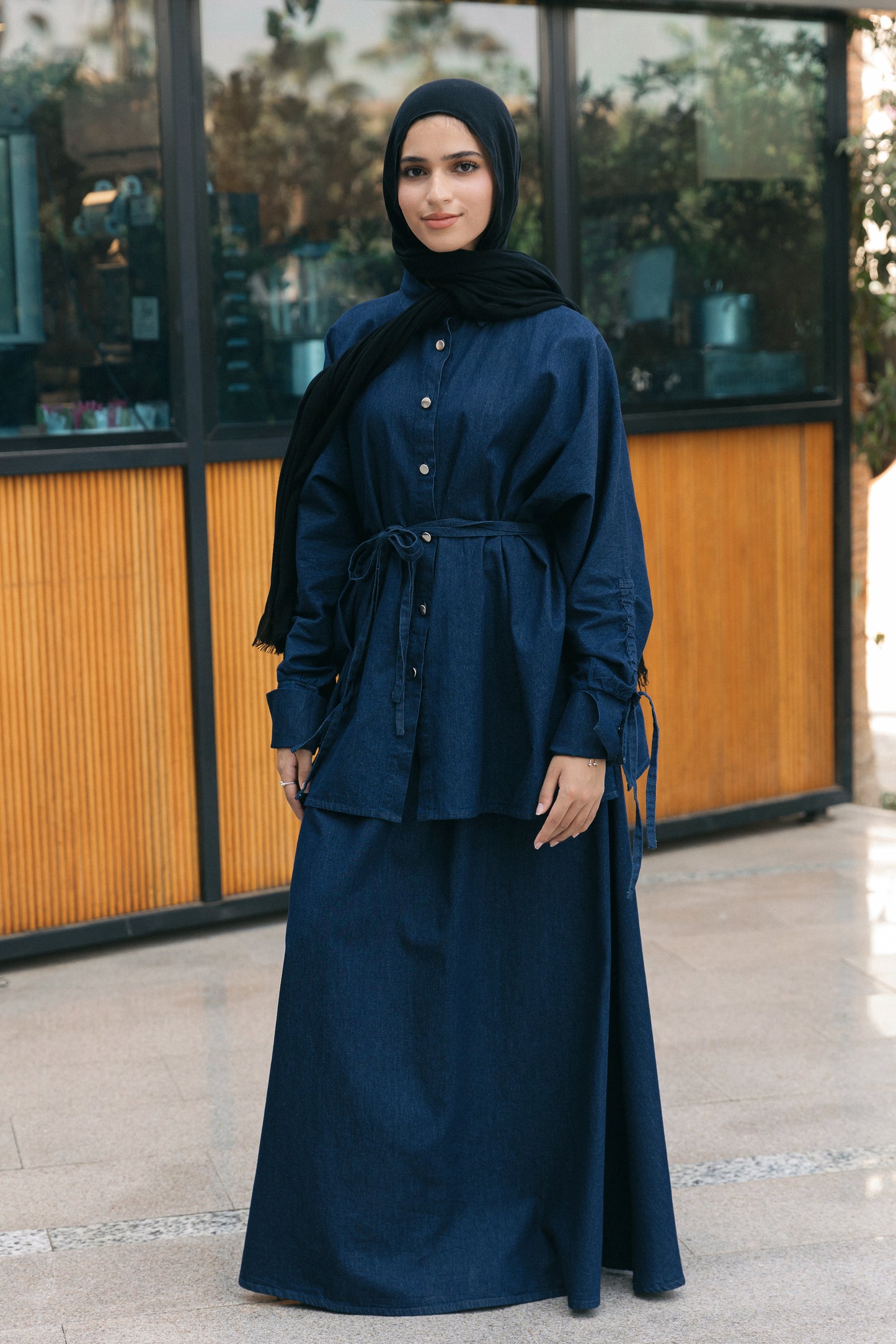 Edgy Elegance Denim Set