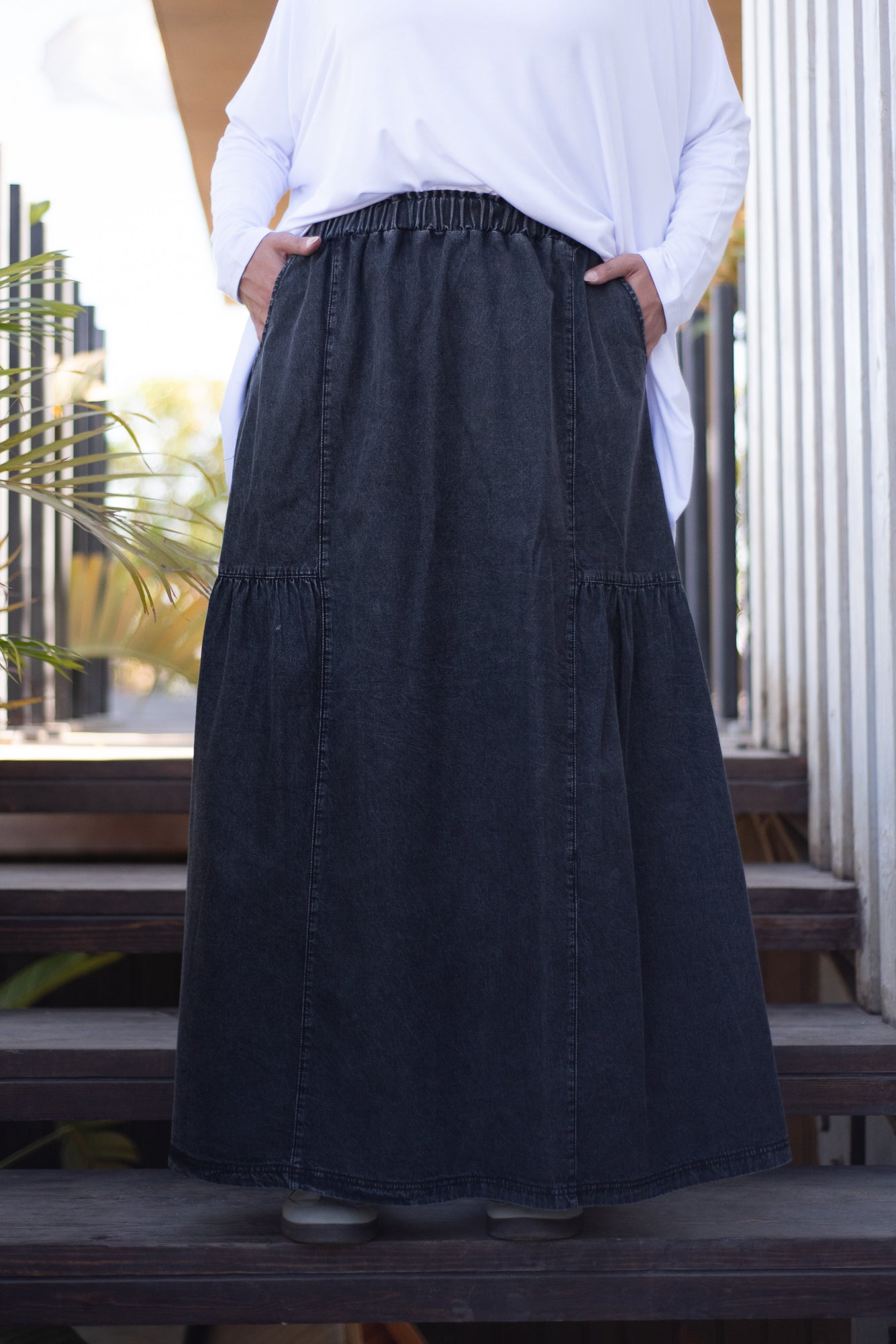 Fine Frills - Washed Black