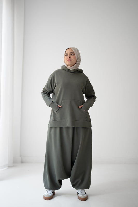 Comfy Casual Set - Olive