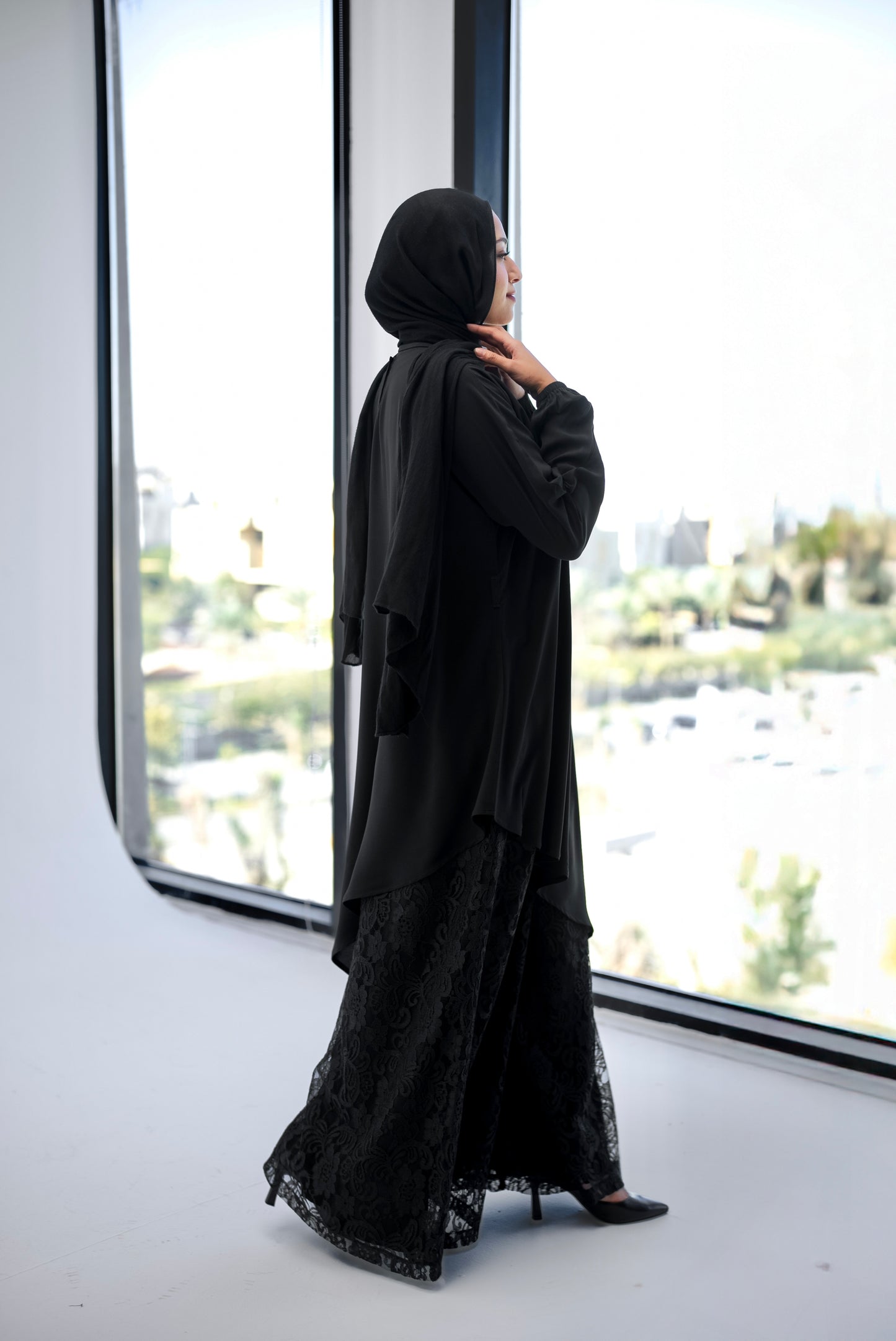 Long Asymmetric Top - Black