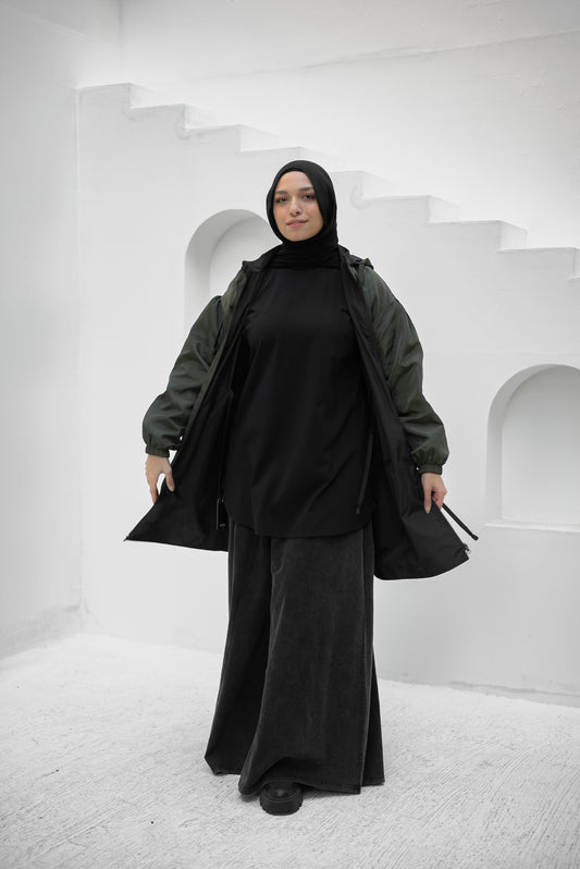 Double Daze Wind Breaker - Olive Green