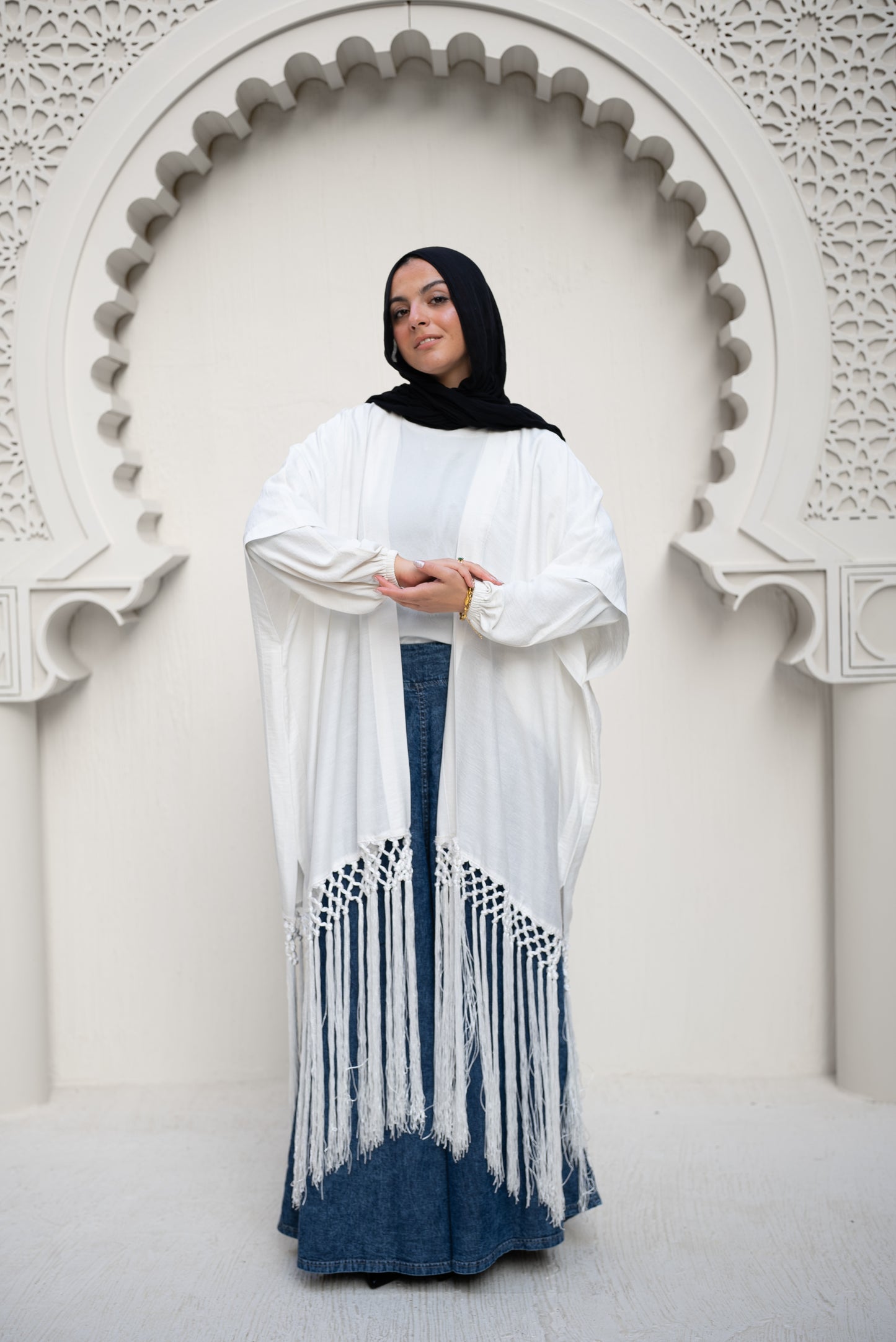 Linen Luxe Cardigan - White