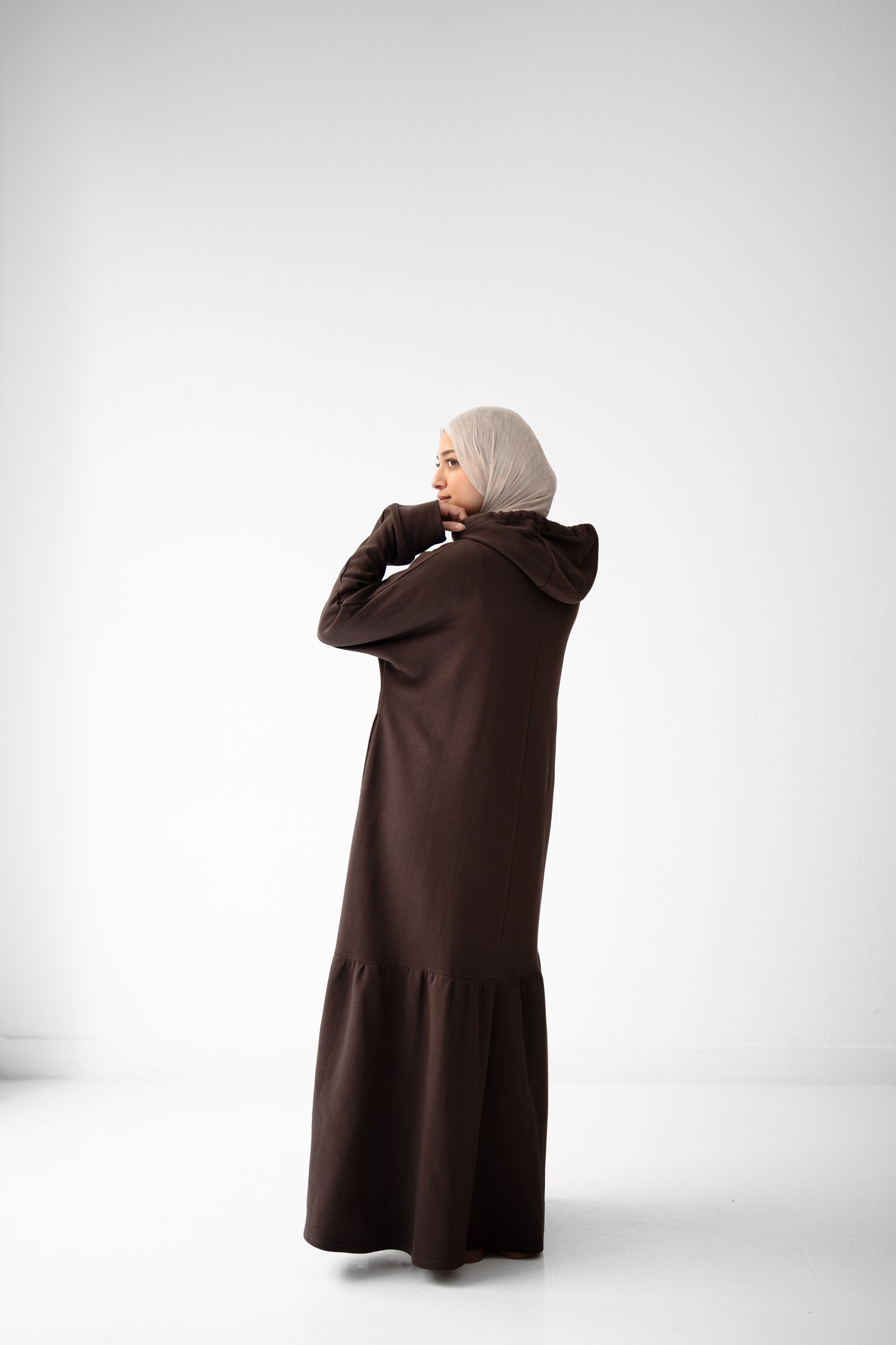 Flow & Frills Dress - Brown