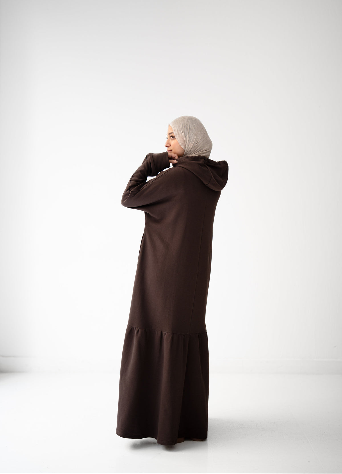 Flow & Frills Dress - Brown