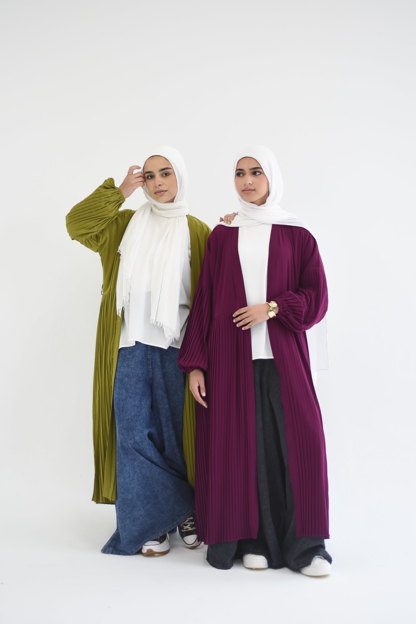 Petal Pleats Cardigan - Kiwi