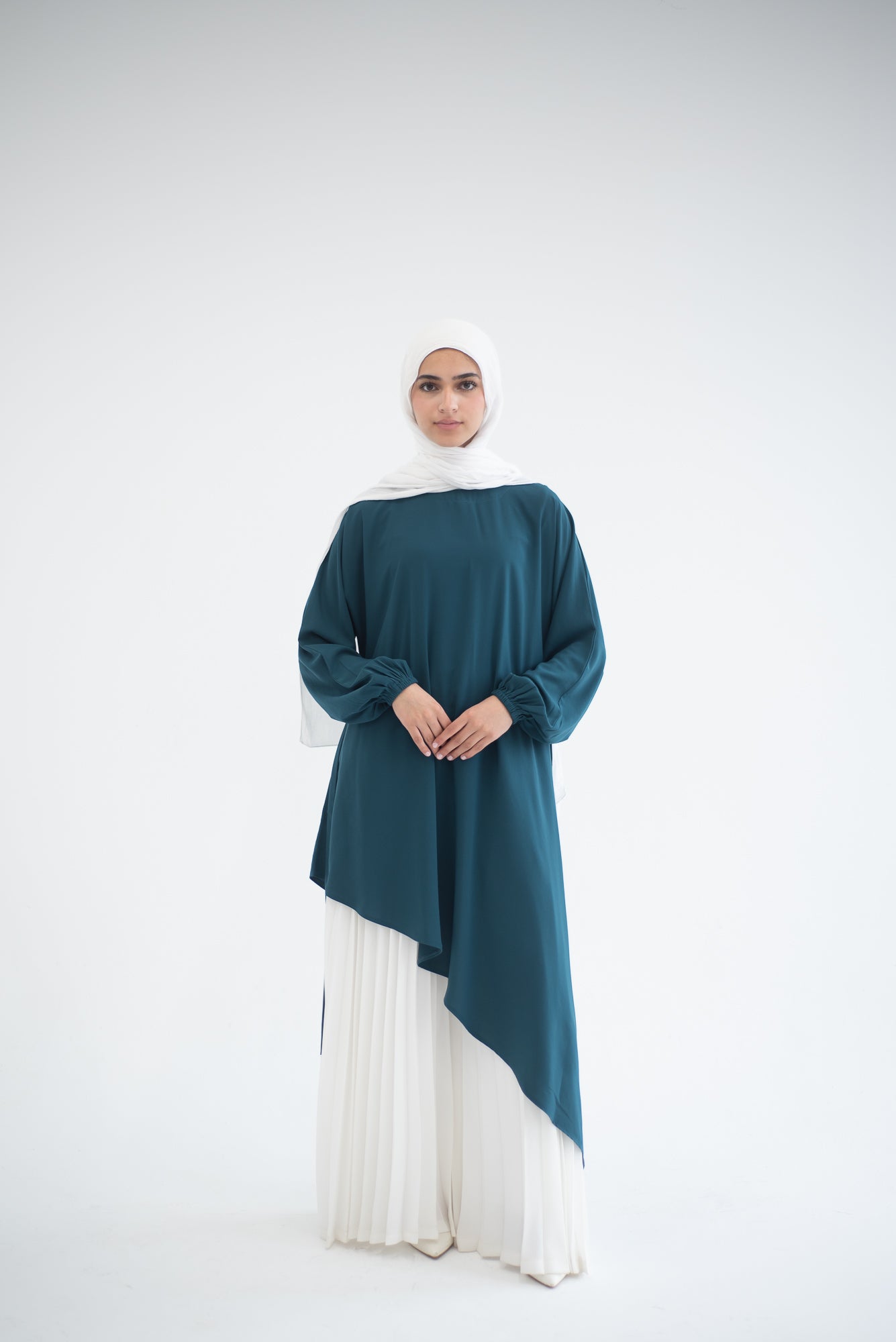 Long Asymmetric Top - Teal