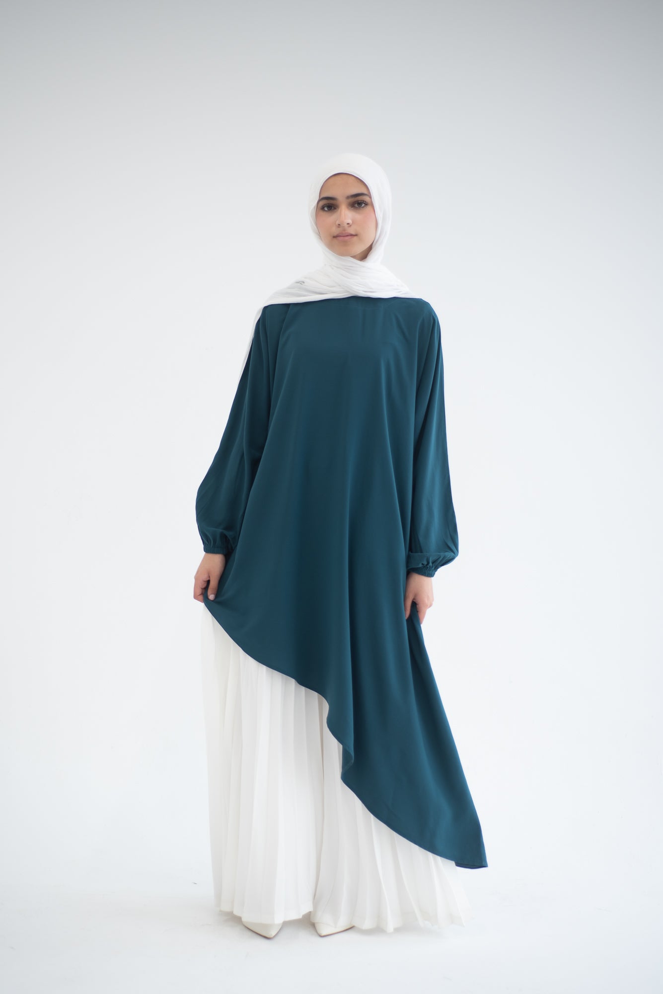 Long Asymmetric Top - Teal