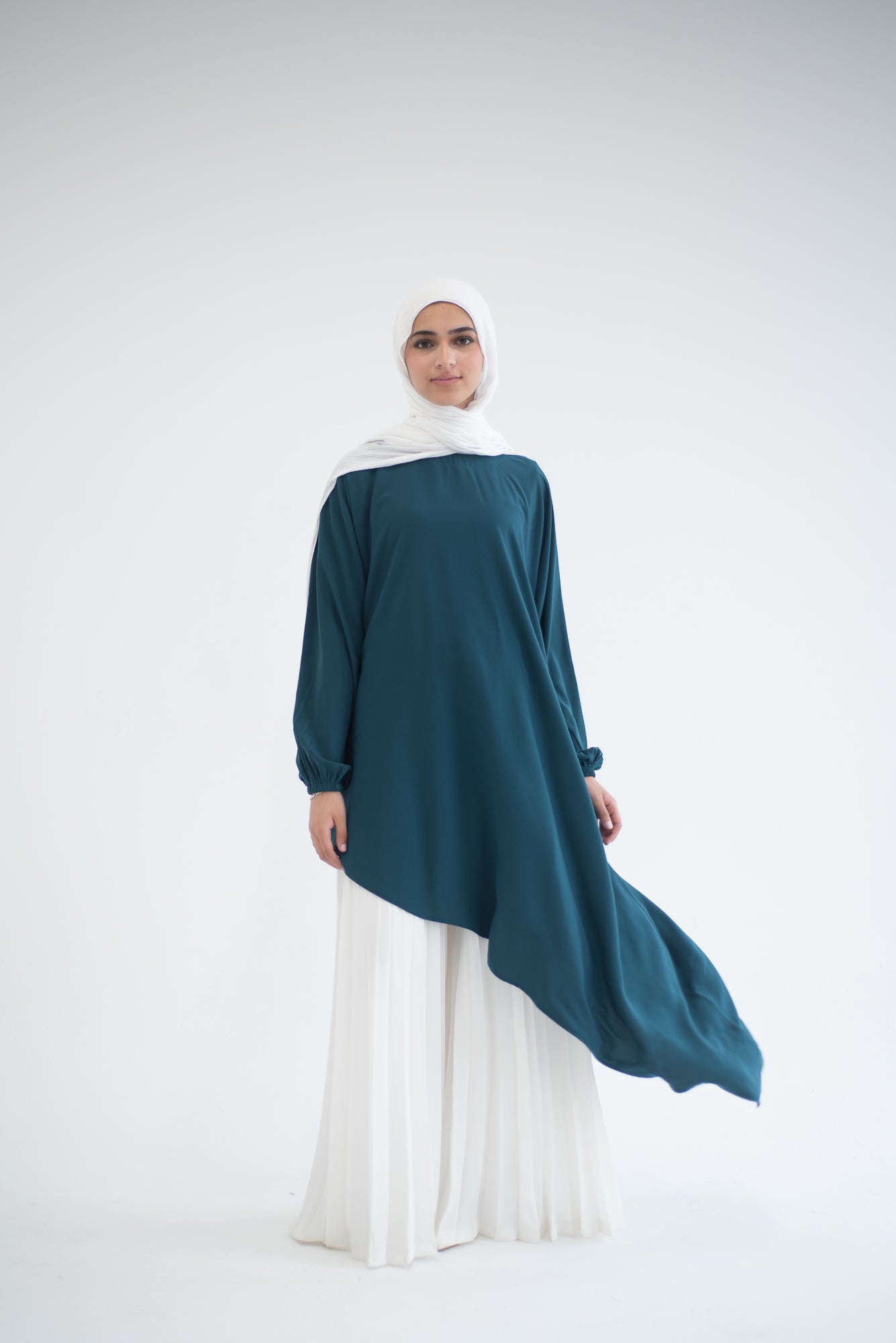 Long Asymmetric Top - Teal