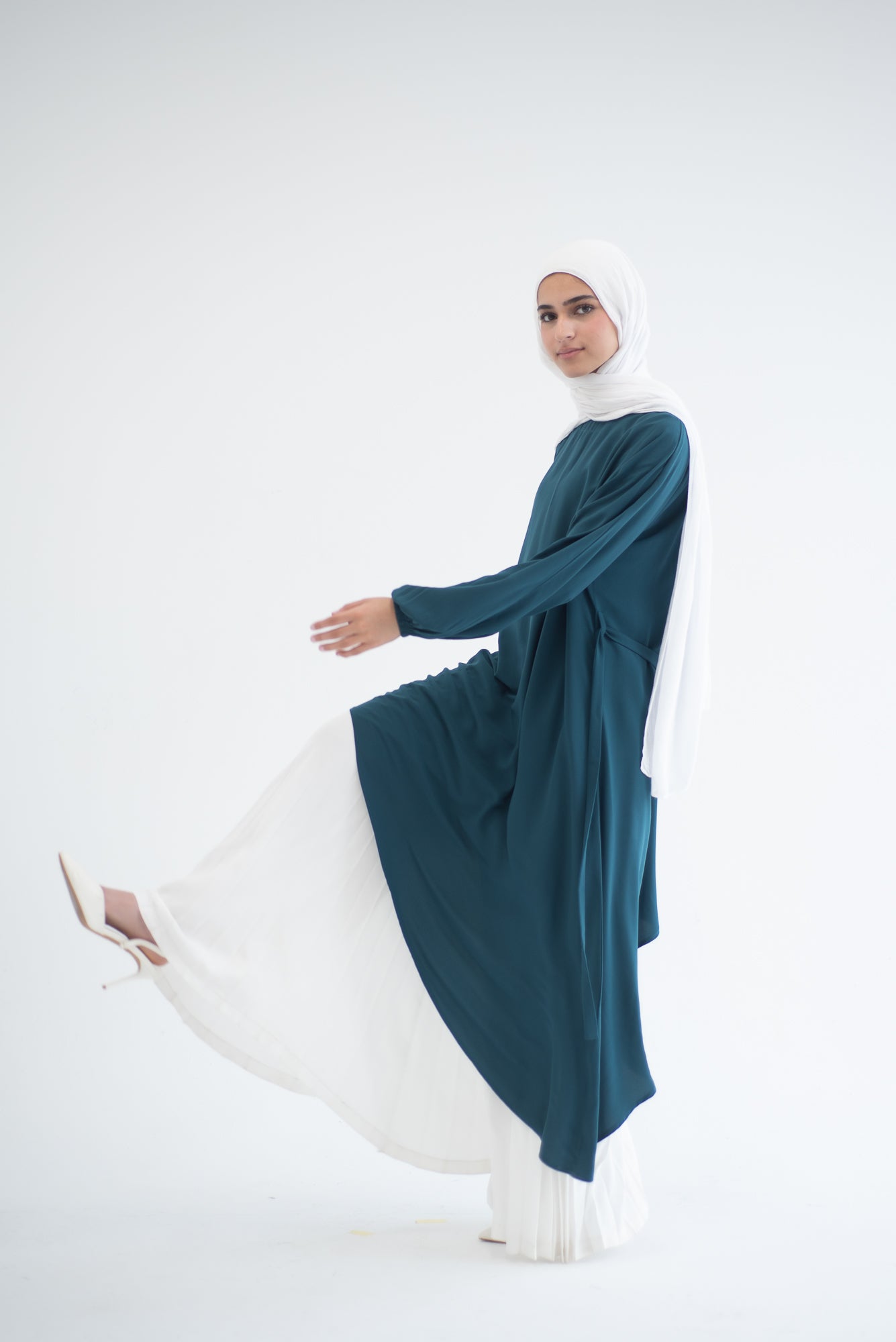 Long Asymmetric Top - Teal