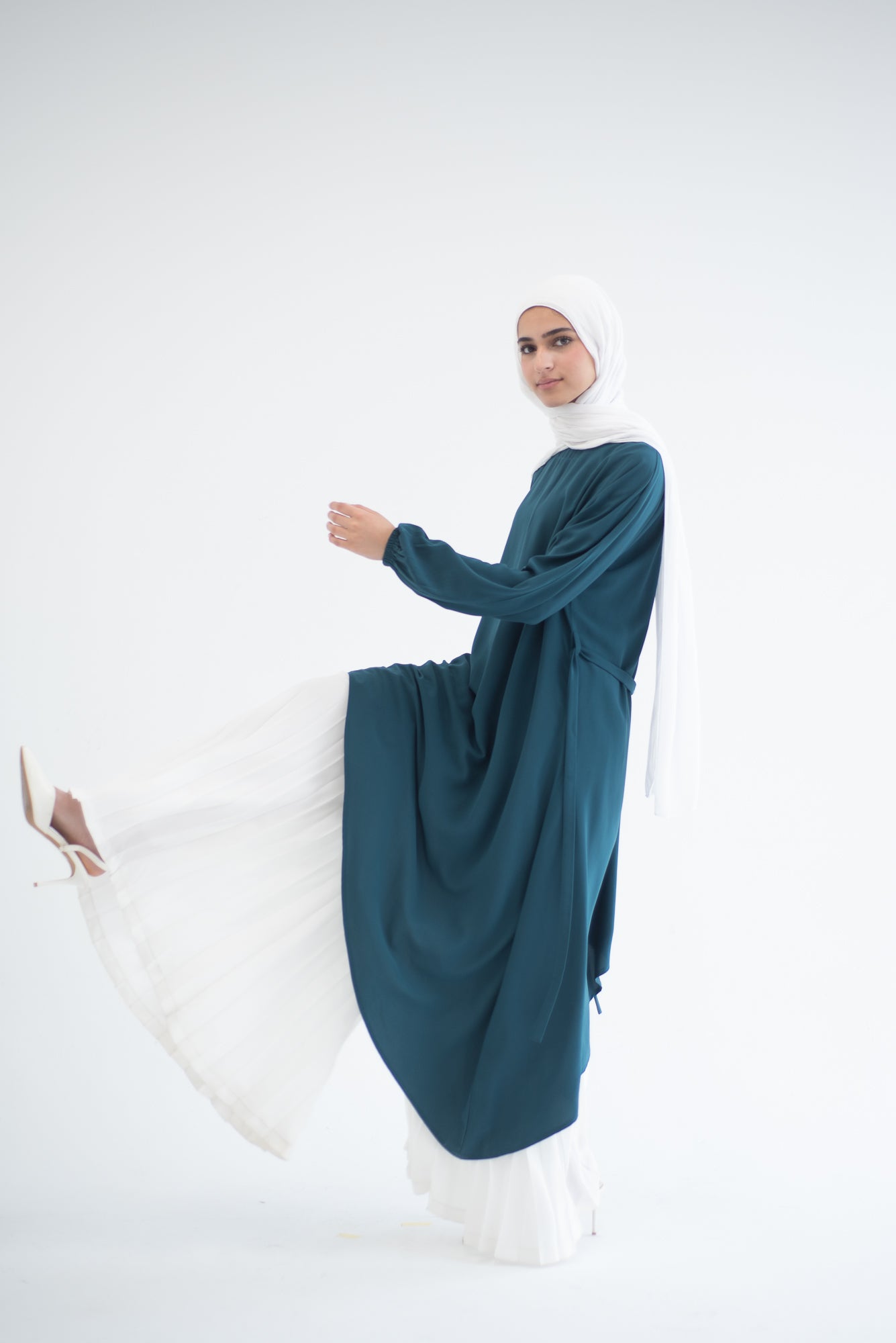 Long Asymmetric Top - Teal