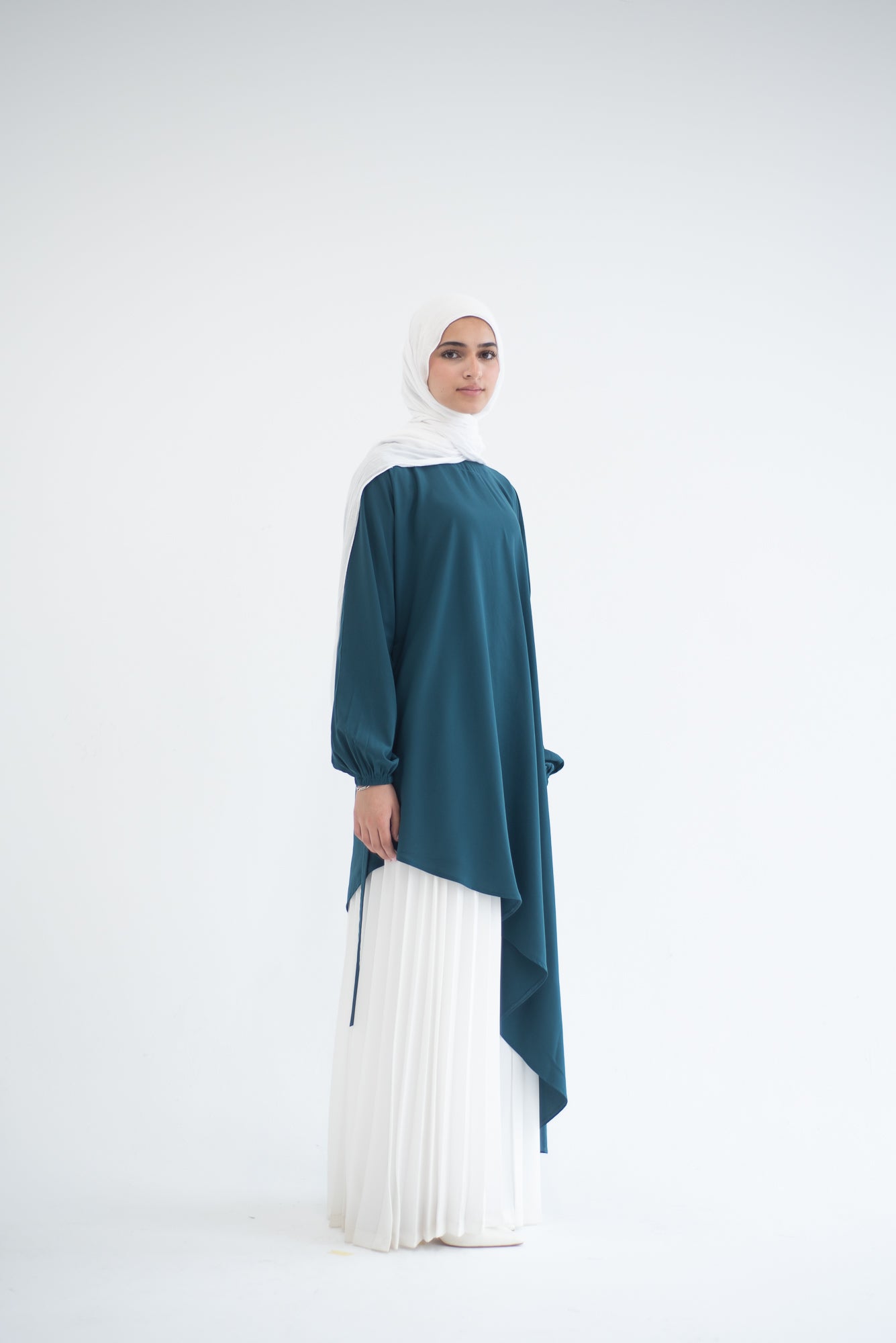 Long Asymmetric Top - Teal