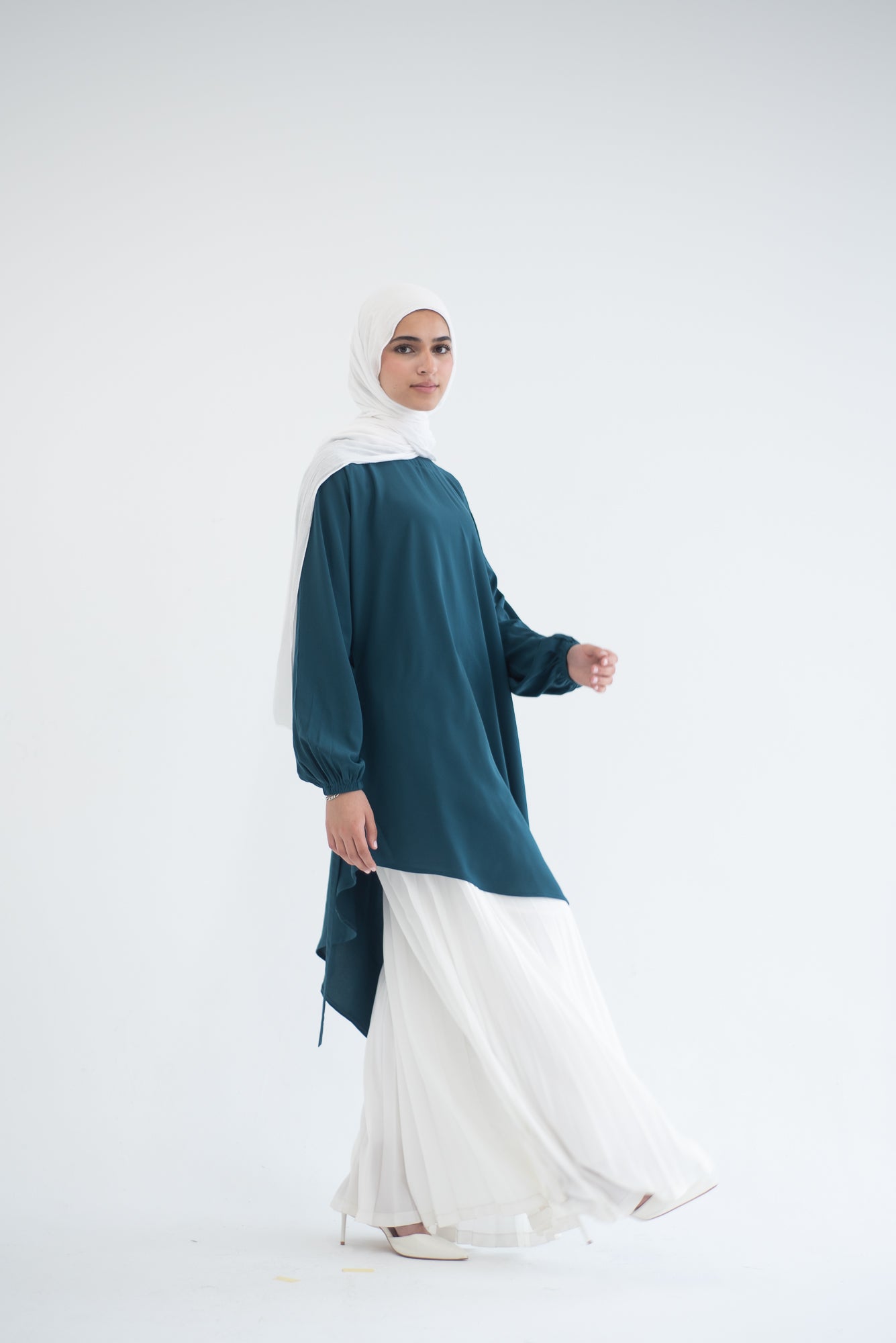Long Asymmetric Top - Teal