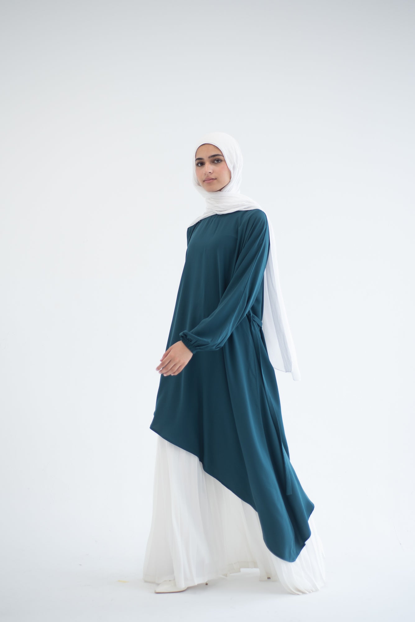 Long Asymmetric Top - Teal