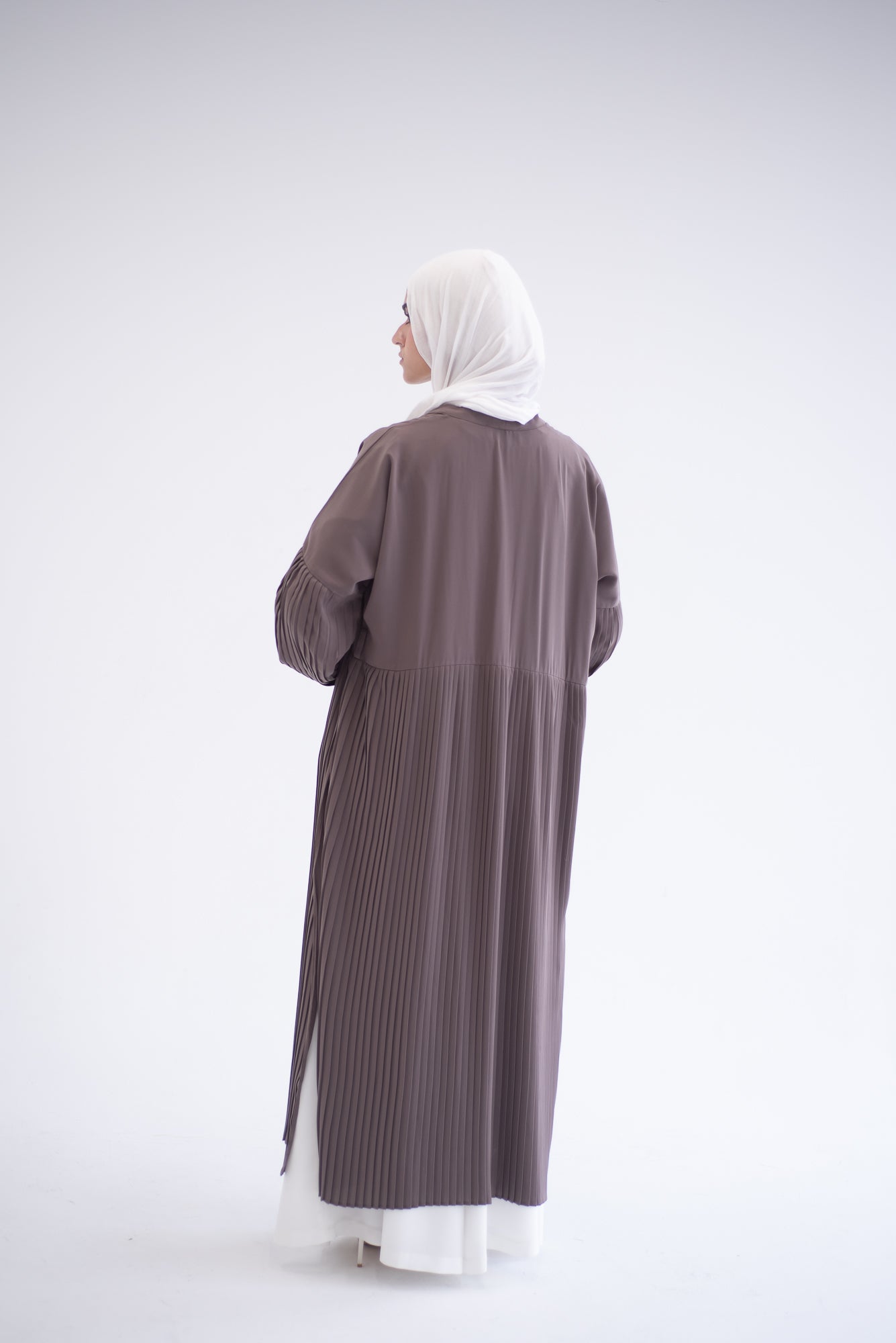 Petal Pleats Cardigan - Cocoa