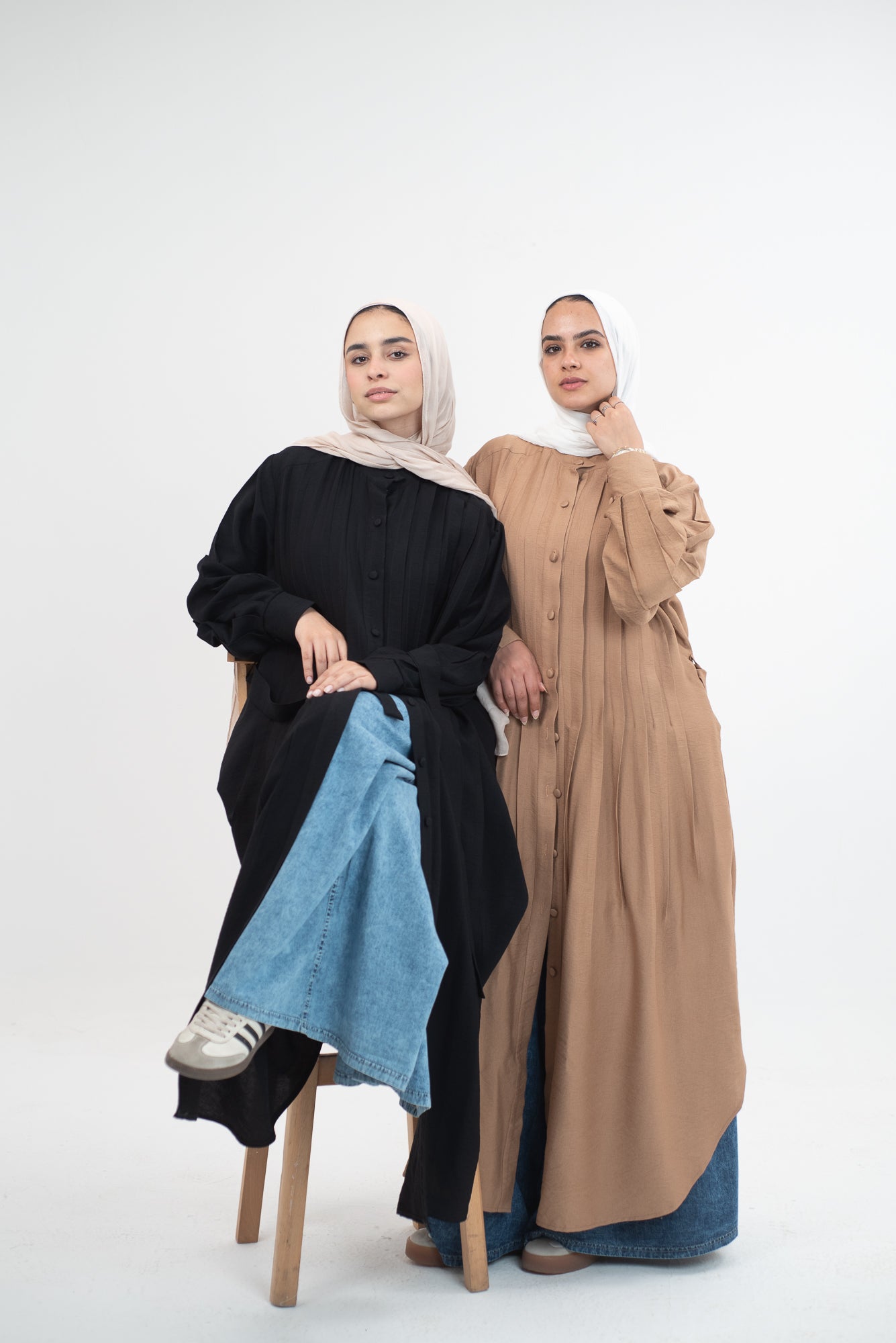 Feminine Flow linen shirt dress - Black