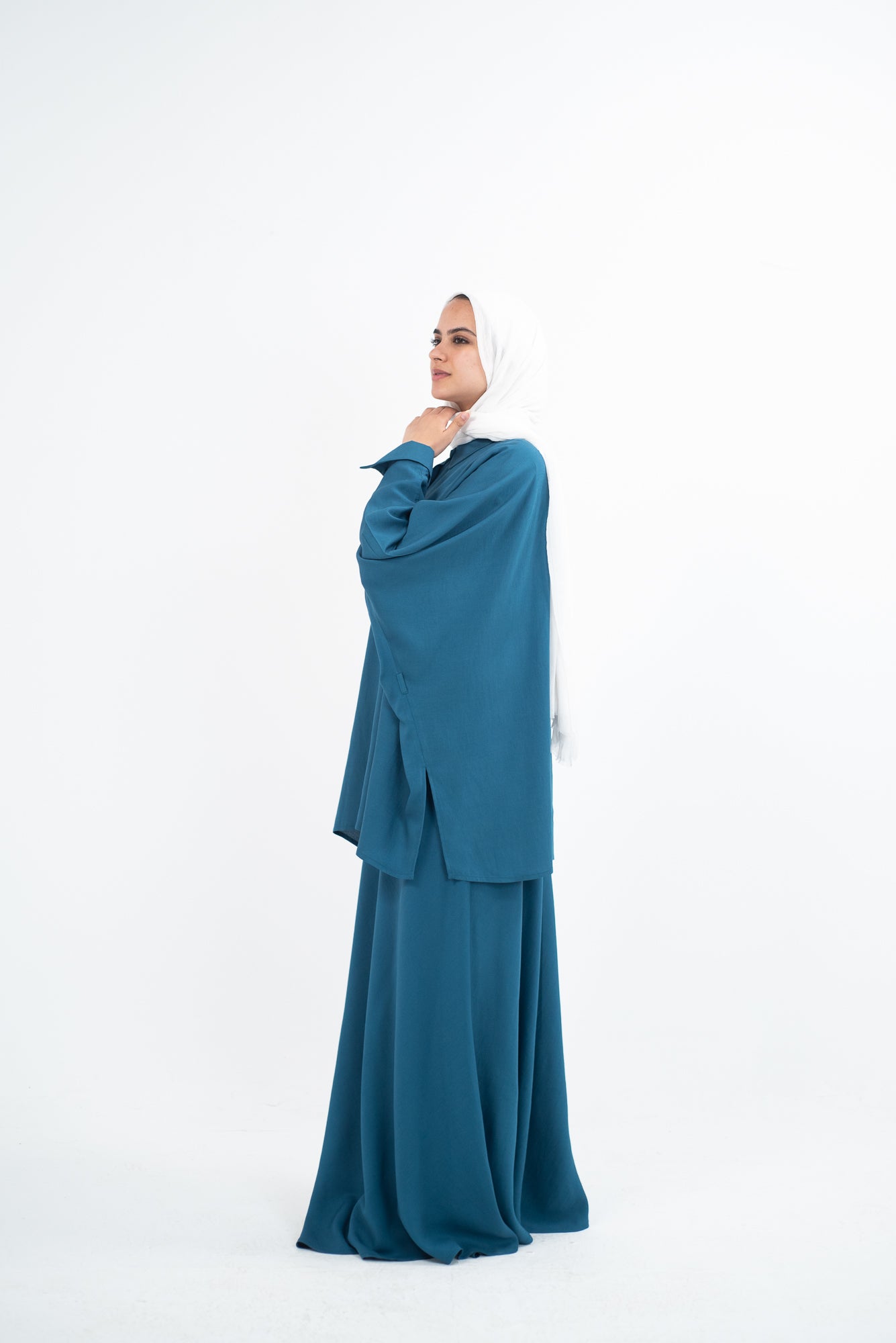 FLARE & FLOW LINEN SET - Teal