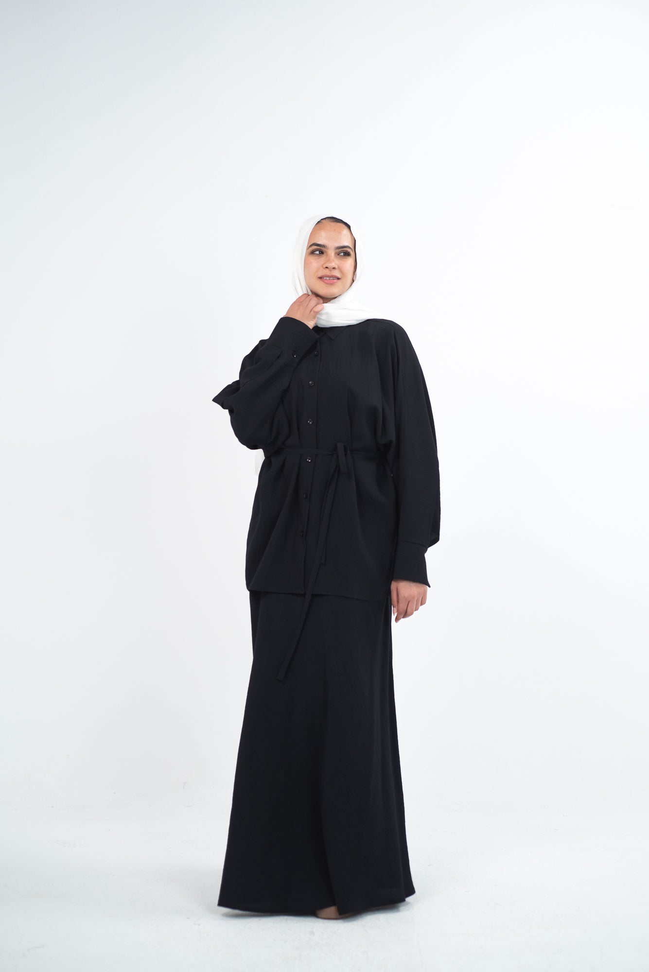 FLARE & FLOW LINEN SET - Black