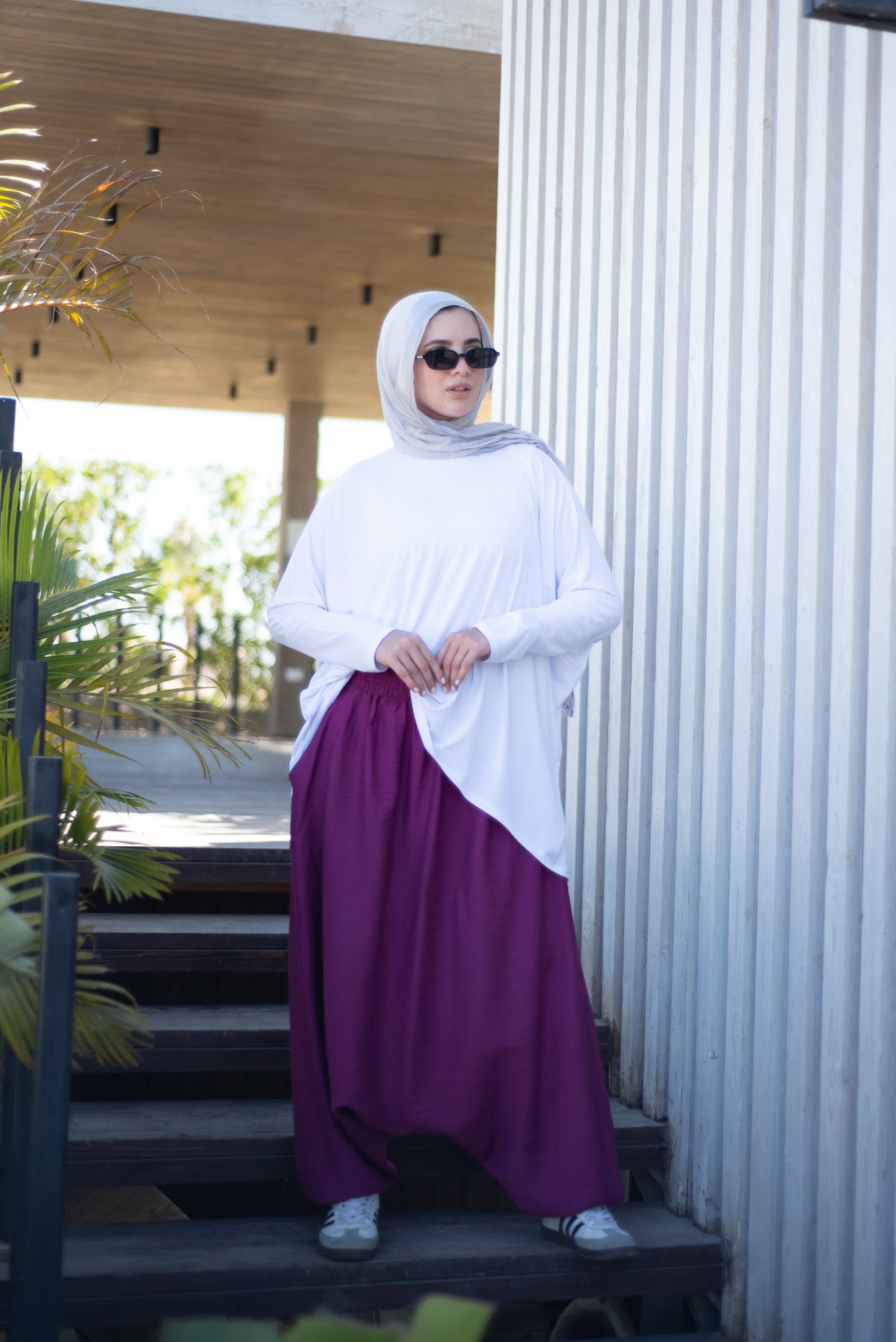 Harem Pants - Burgundy Pink