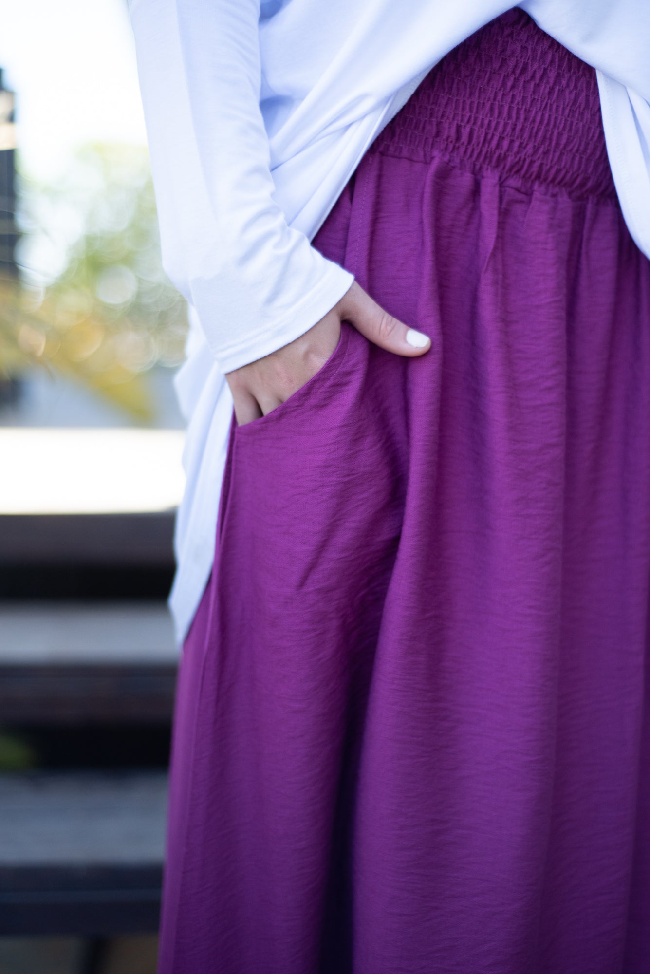 Harem Pants - Burgundy Pink