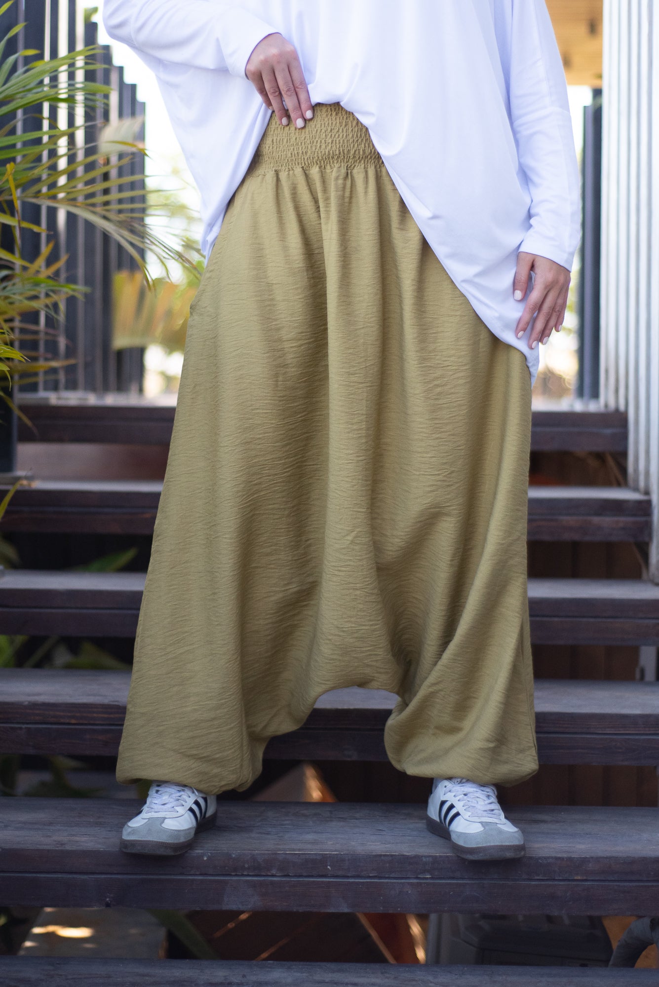 Harem Pants - Kiwi