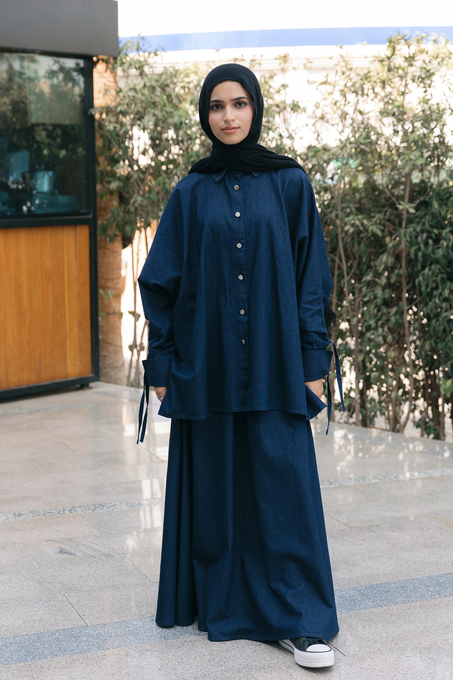 Edgy Elegance Denim Set