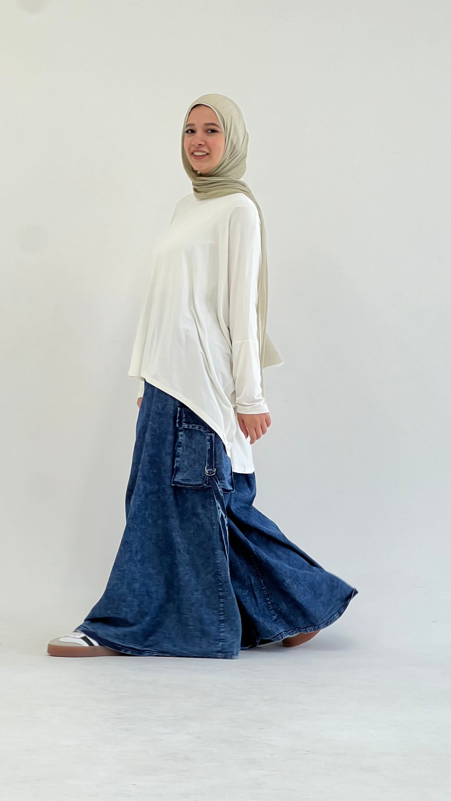 Effortless Cargo -Washed Blue