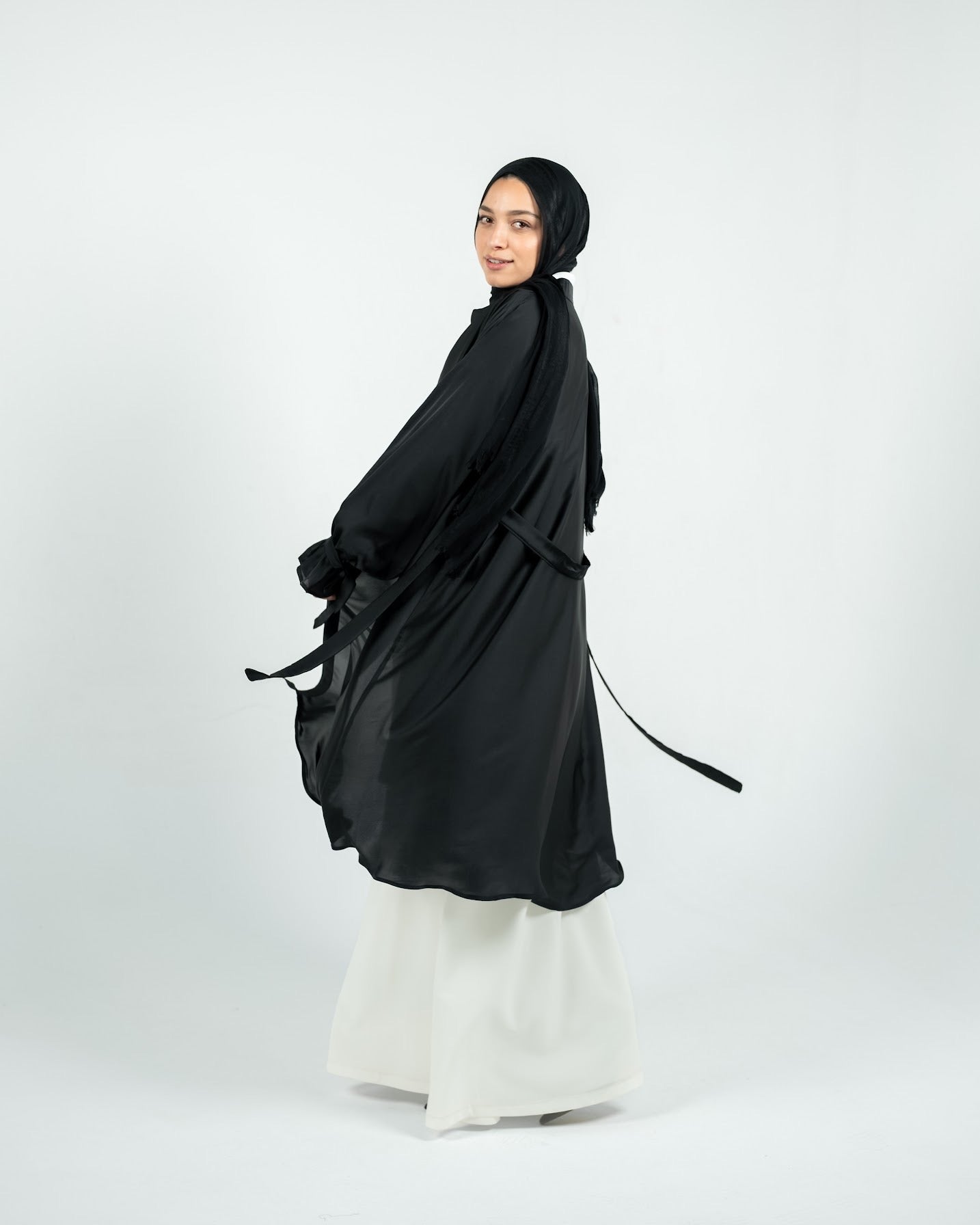 Silk Cardigan - Black