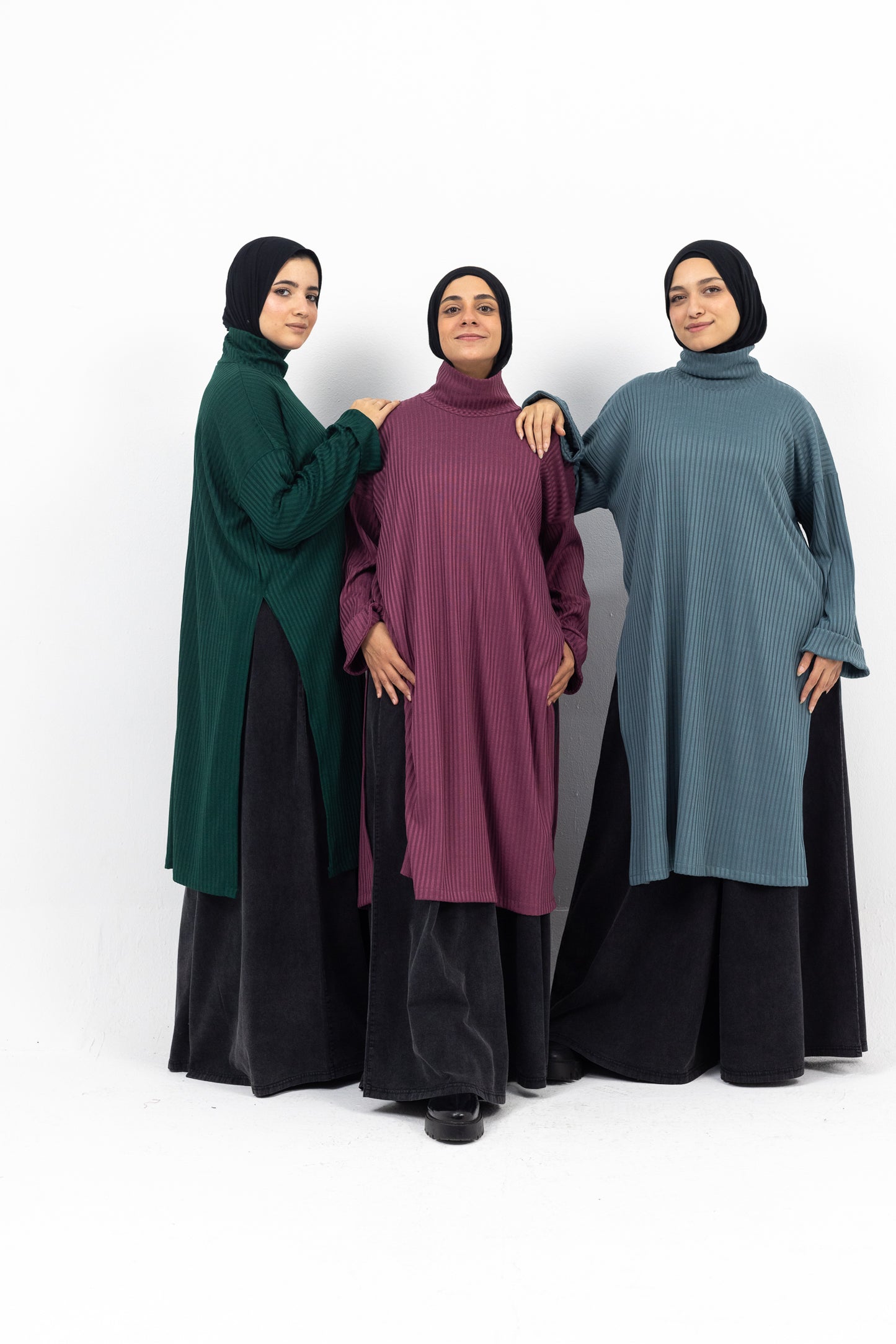 Ribbed Retreat Pullover - Purple