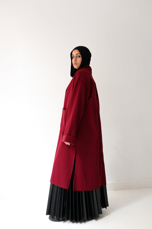 Humble Halo Coat - burgundy