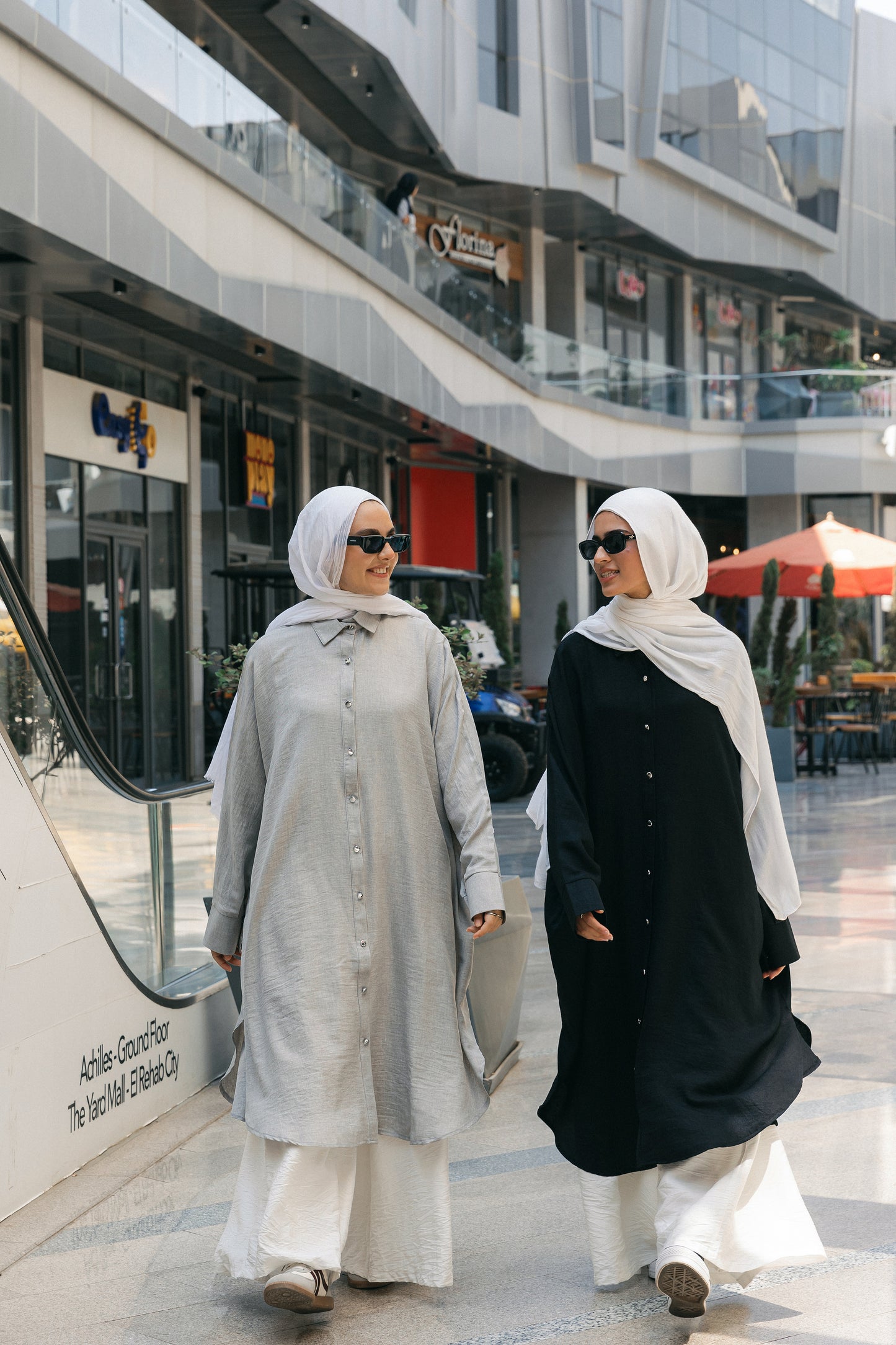 Silver Buttons Oversized Shirt - Black