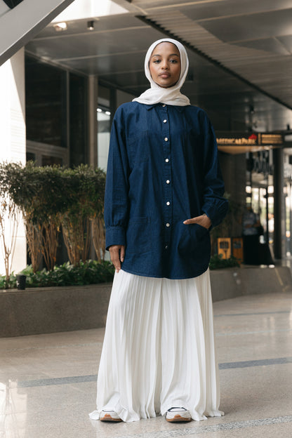 Belted Beauty Denim Shirt